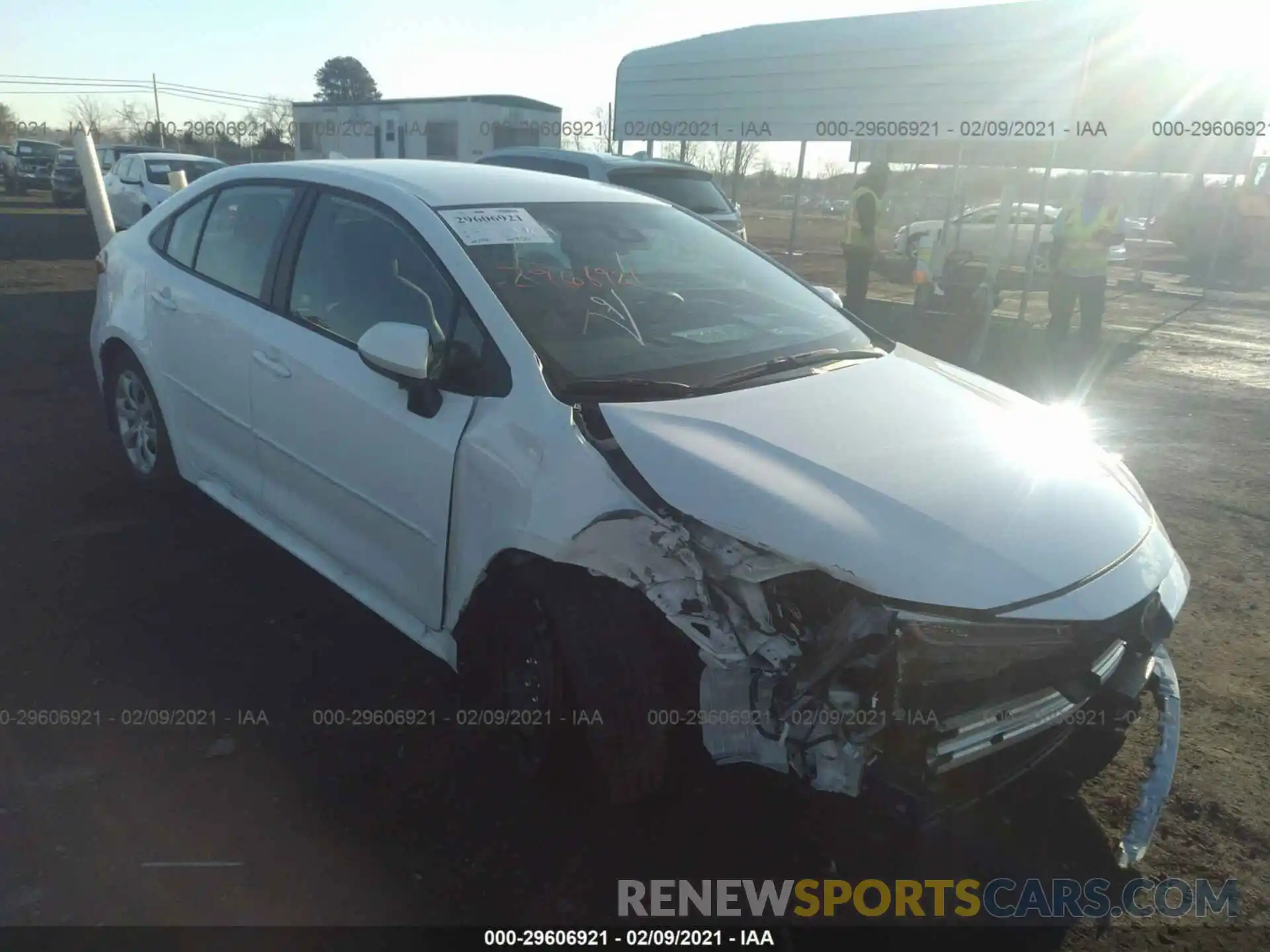 1 Photograph of a damaged car 5YFEPMAE7MP165901 TOYOTA COROLLA 2021