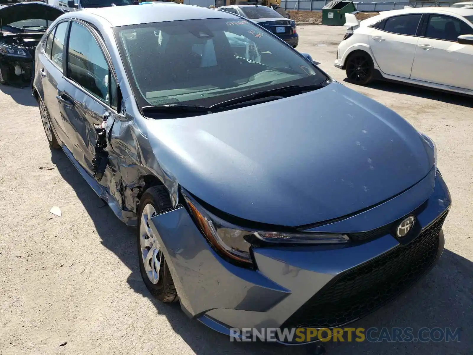 1 Photograph of a damaged car 5YFEPMAE7MP166014 TOYOTA COROLLA 2021