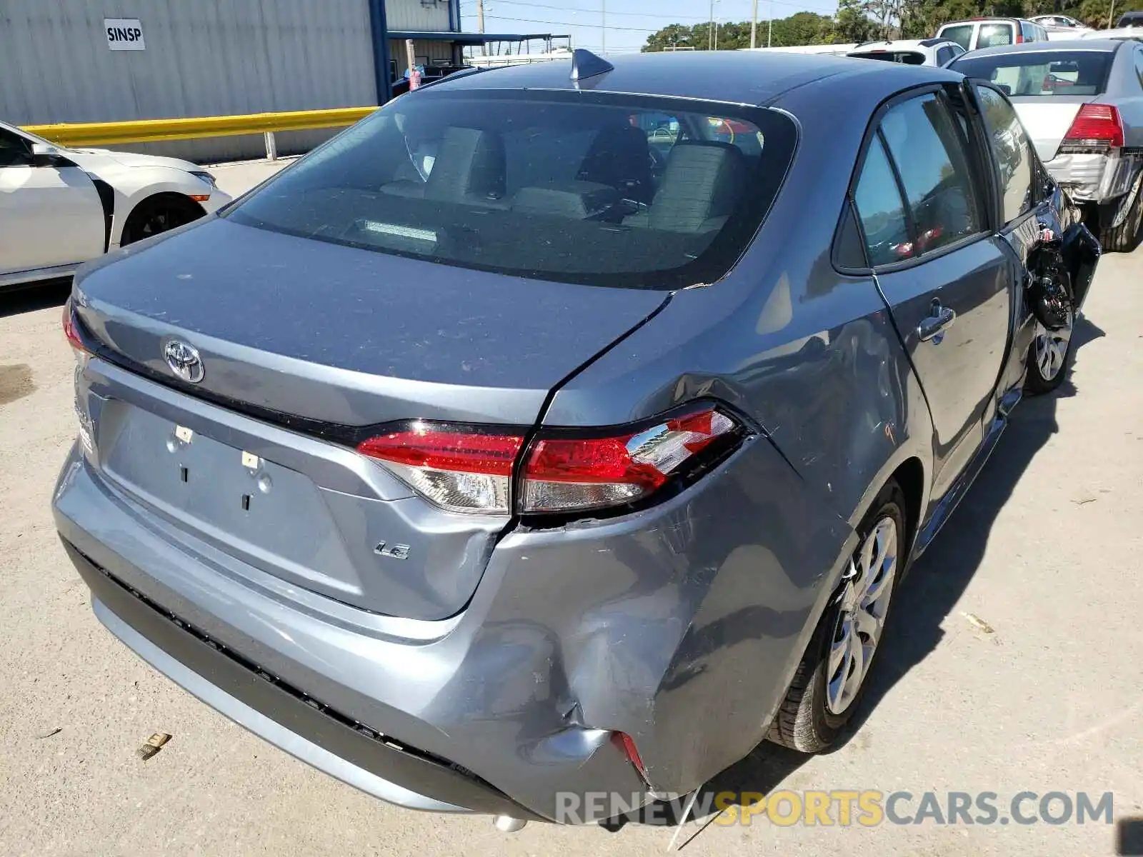 4 Photograph of a damaged car 5YFEPMAE7MP166014 TOYOTA COROLLA 2021