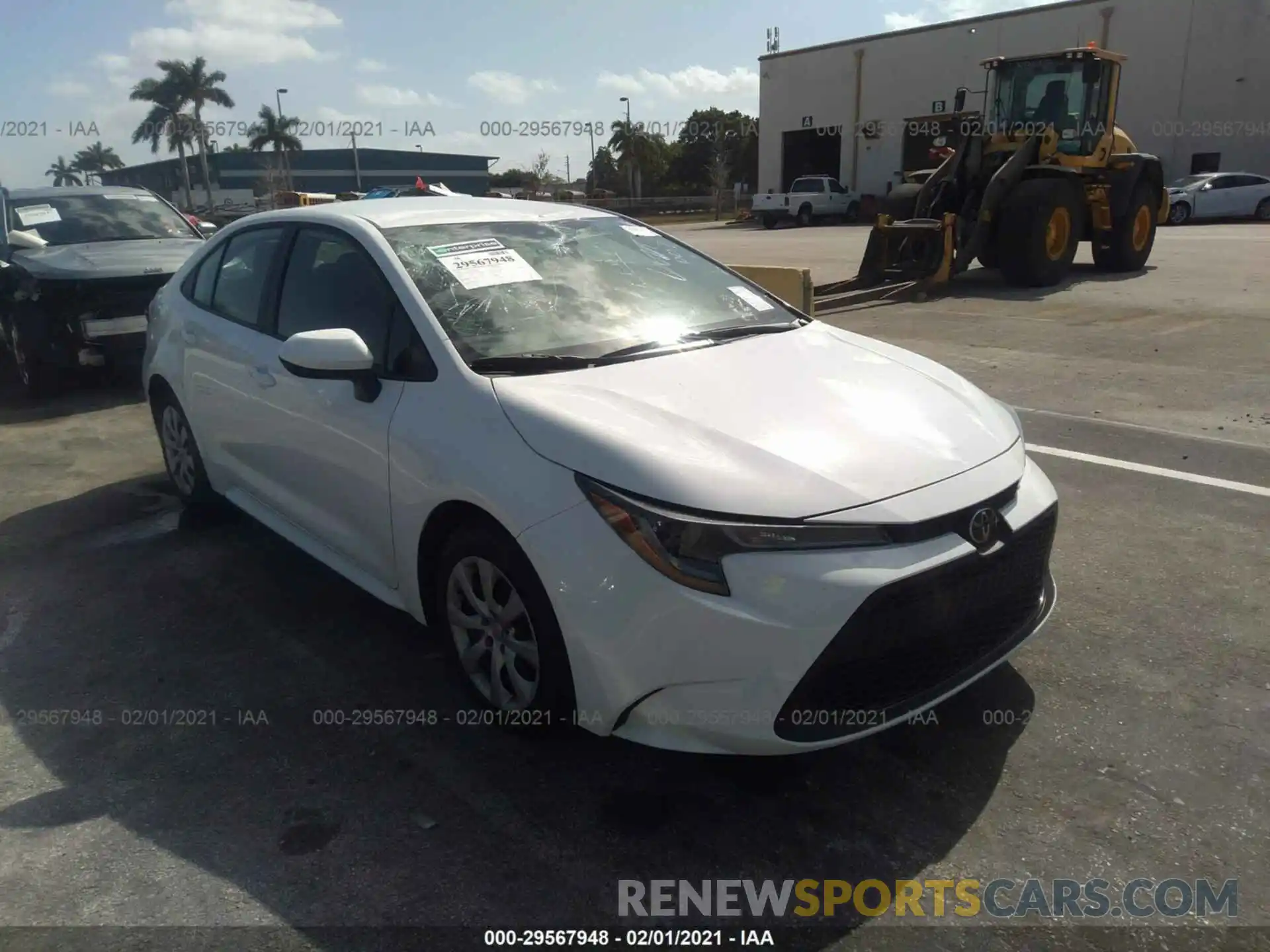 1 Photograph of a damaged car 5YFEPMAE7MP168040 TOYOTA COROLLA 2021