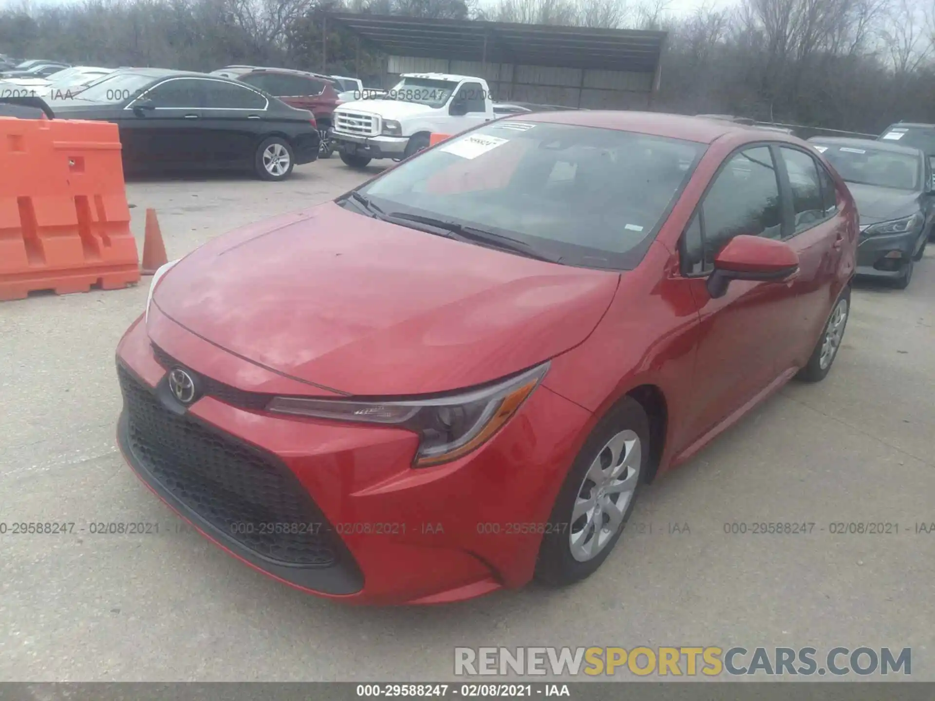 2 Photograph of a damaged car 5YFEPMAE7MP168460 TOYOTA COROLLA 2021