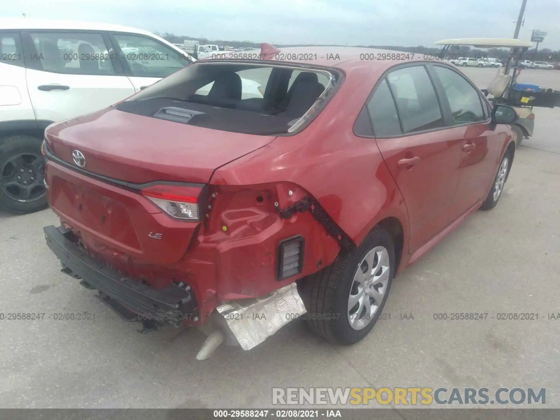 4 Photograph of a damaged car 5YFEPMAE7MP168460 TOYOTA COROLLA 2021