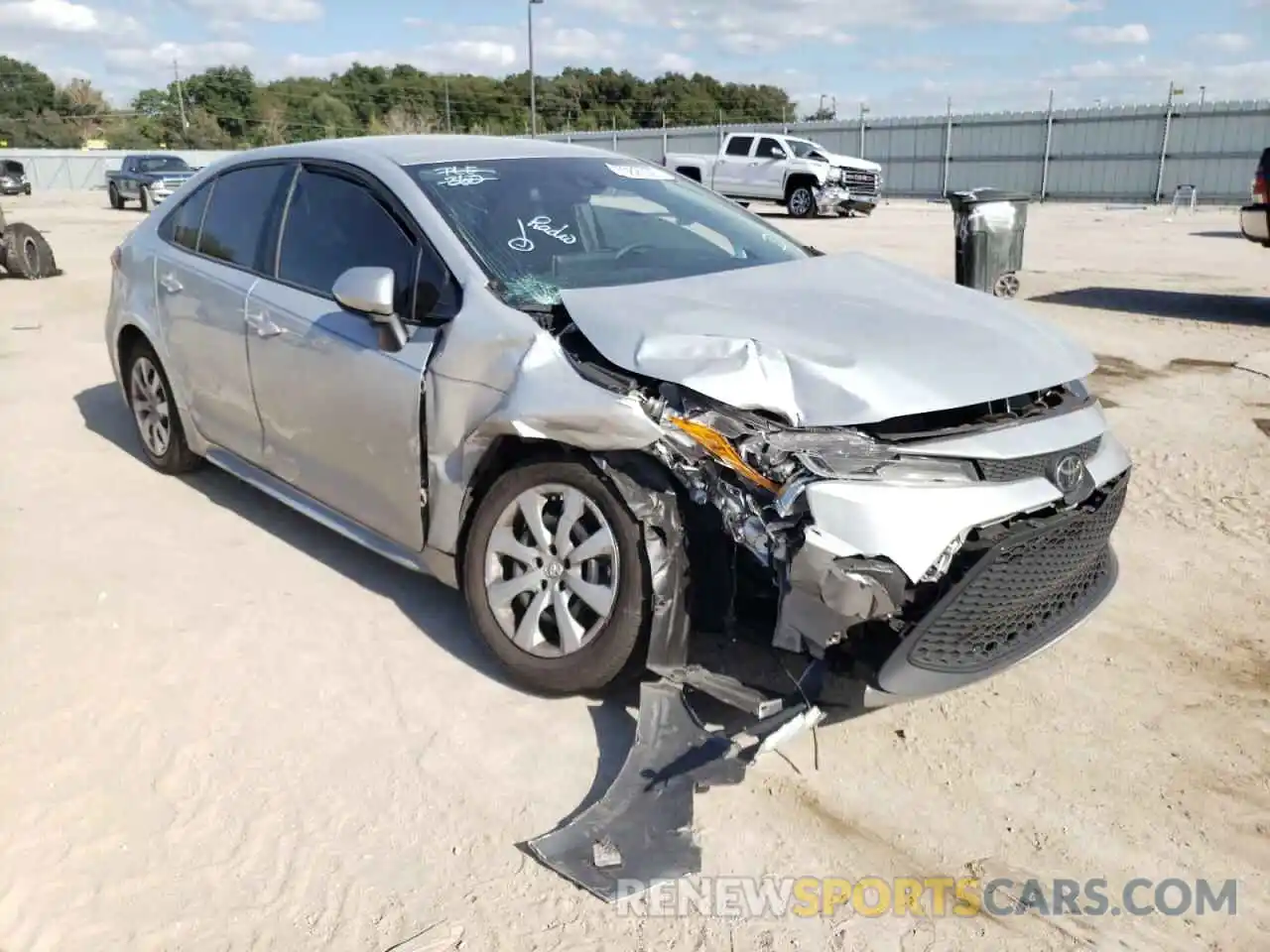 1 Photograph of a damaged car 5YFEPMAE7MP169950 TOYOTA COROLLA 2021