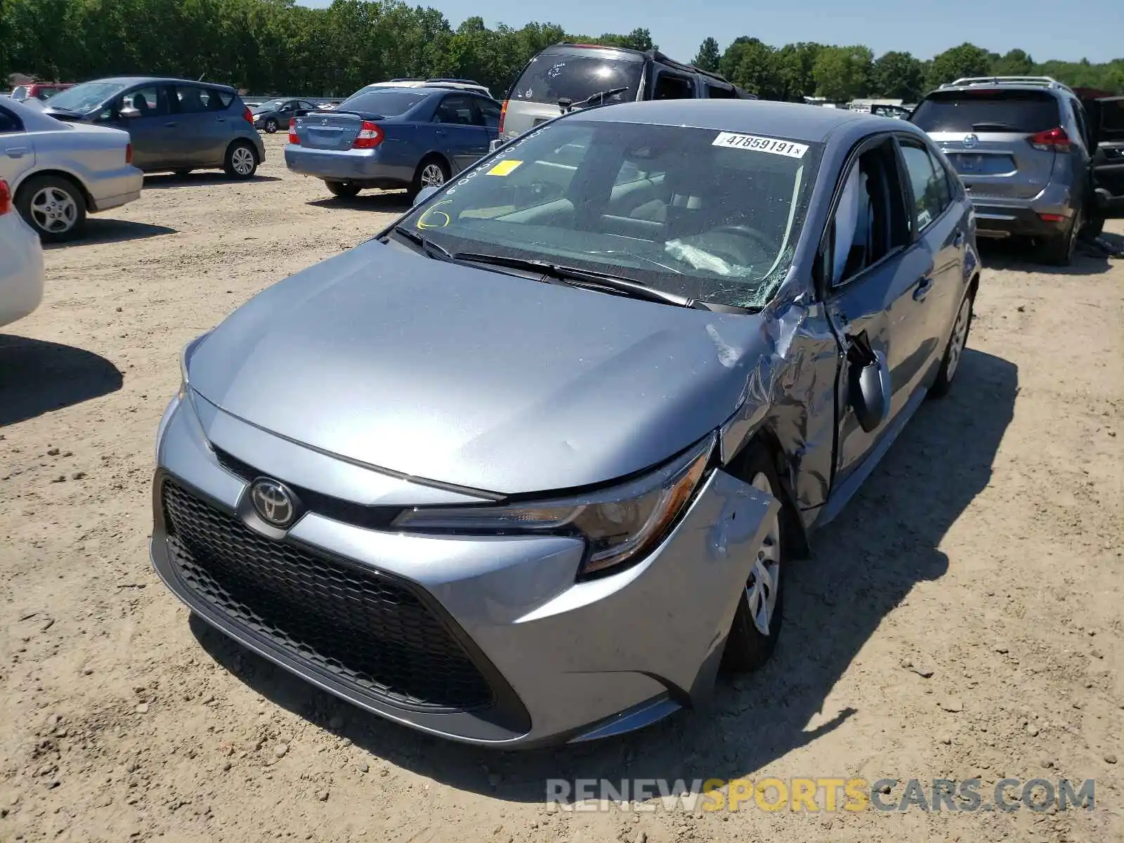 2 Photograph of a damaged car 5YFEPMAE7MP170743 TOYOTA COROLLA 2021