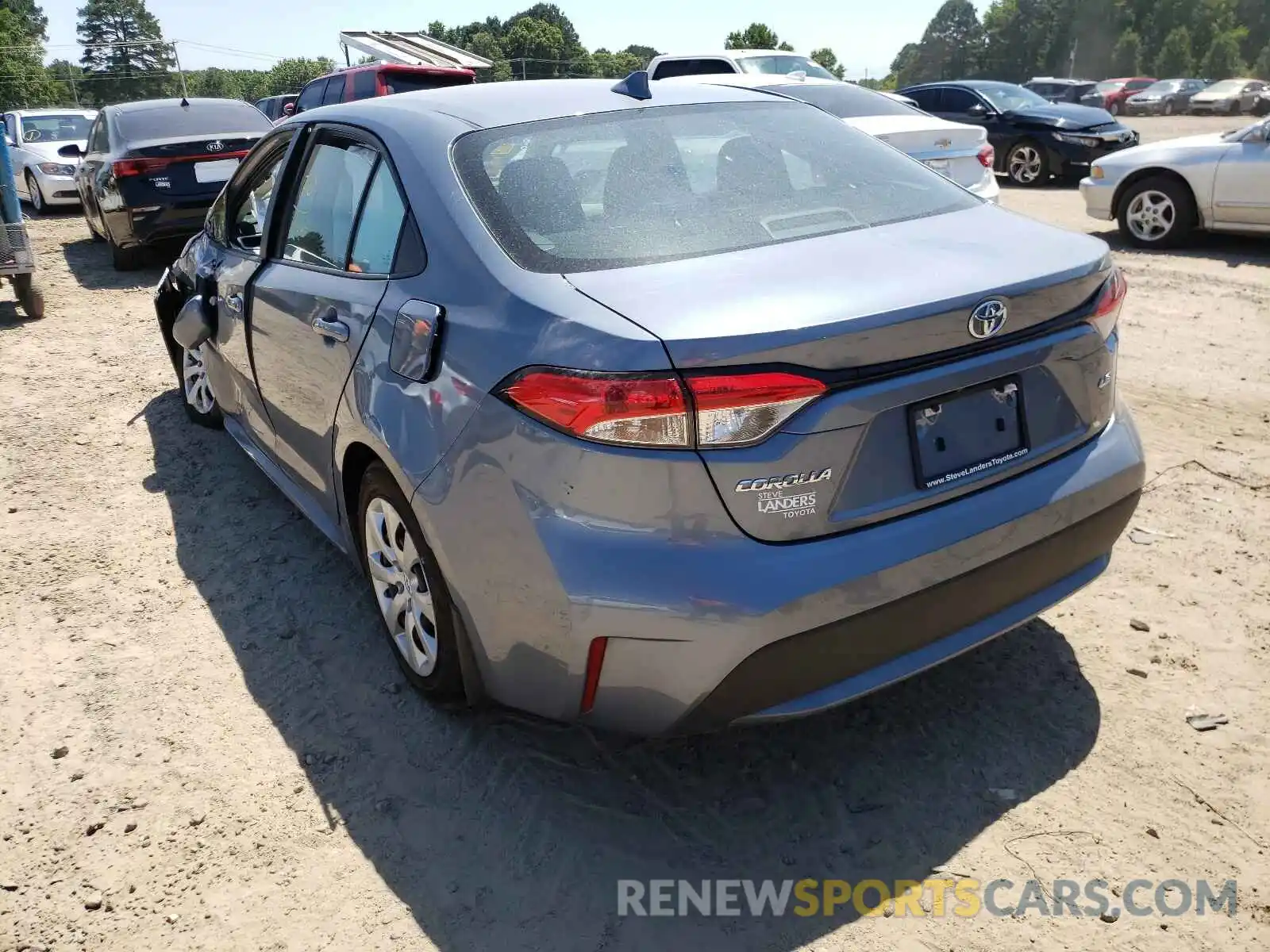 3 Photograph of a damaged car 5YFEPMAE7MP170743 TOYOTA COROLLA 2021