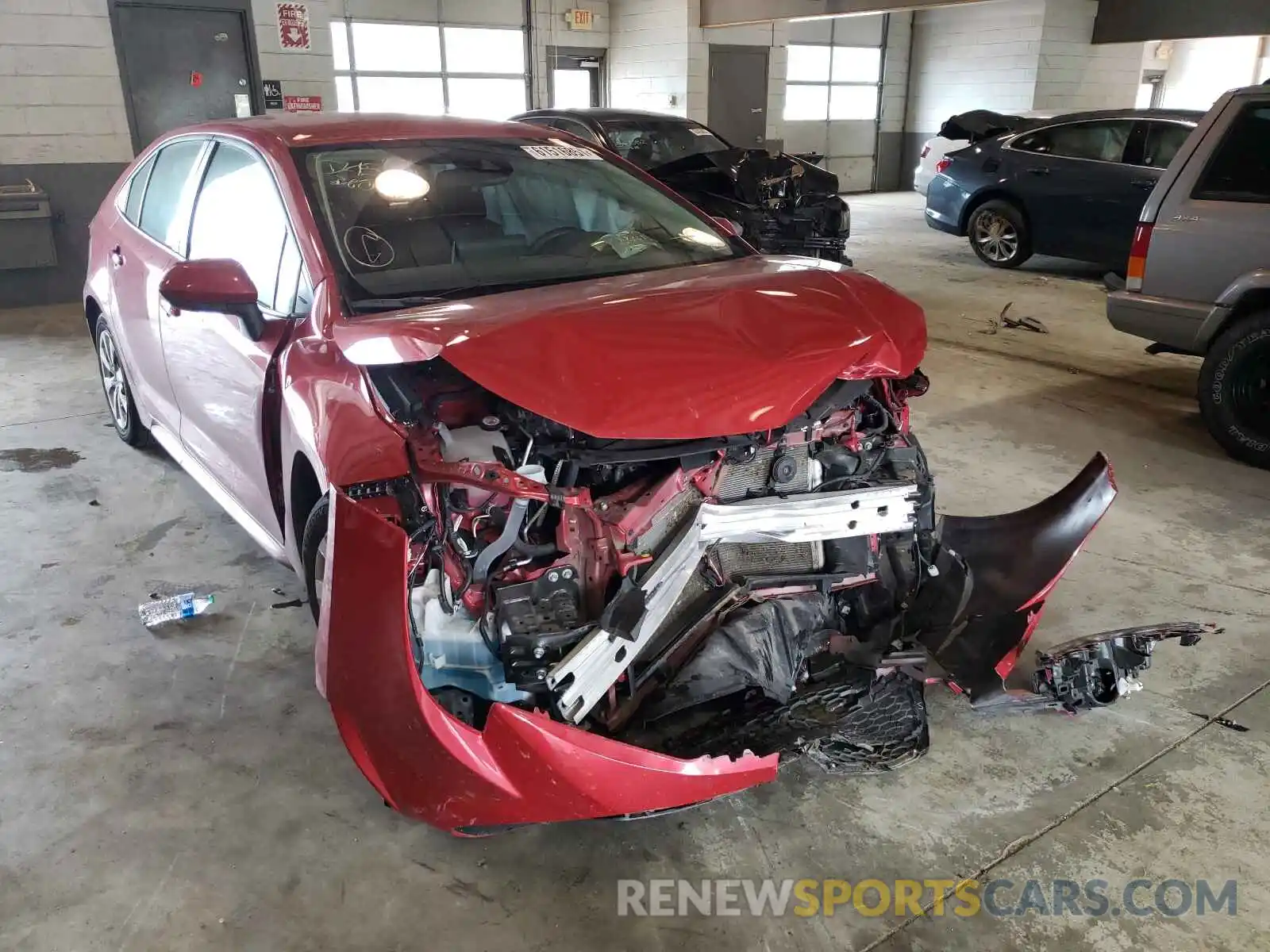 1 Photograph of a damaged car 5YFEPMAE7MP170970 TOYOTA COROLLA 2021