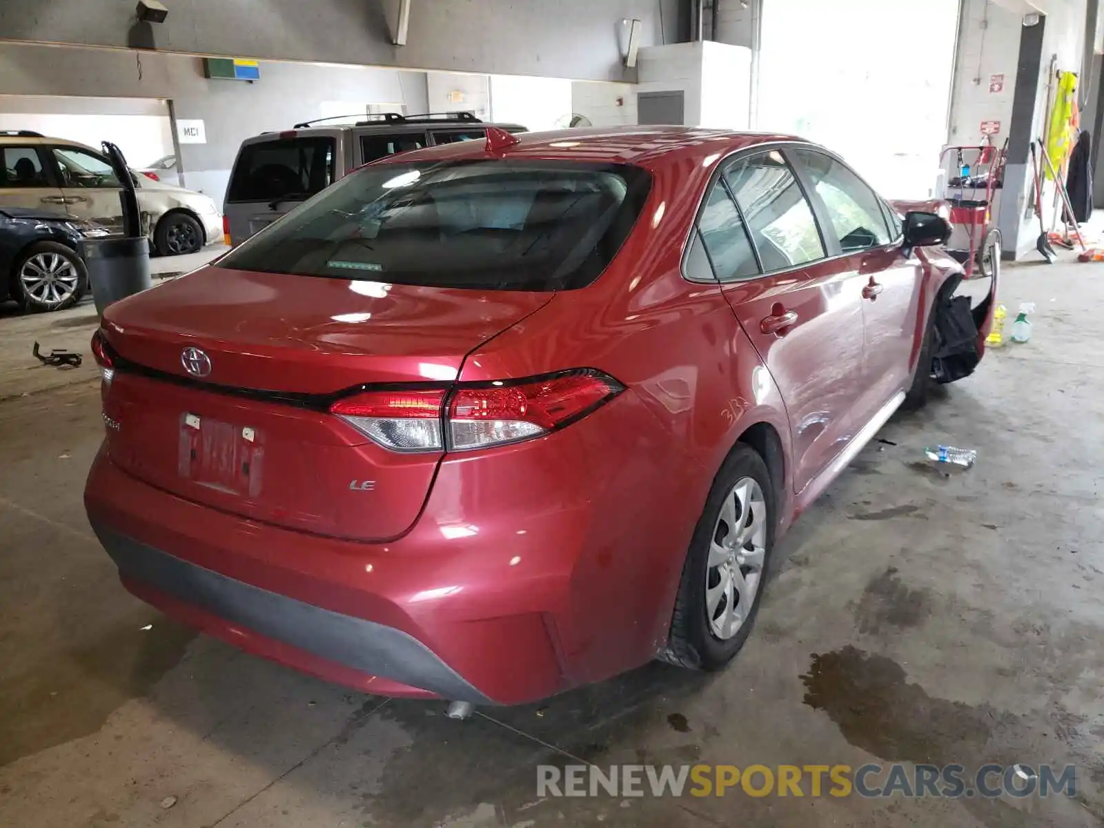 4 Photograph of a damaged car 5YFEPMAE7MP170970 TOYOTA COROLLA 2021