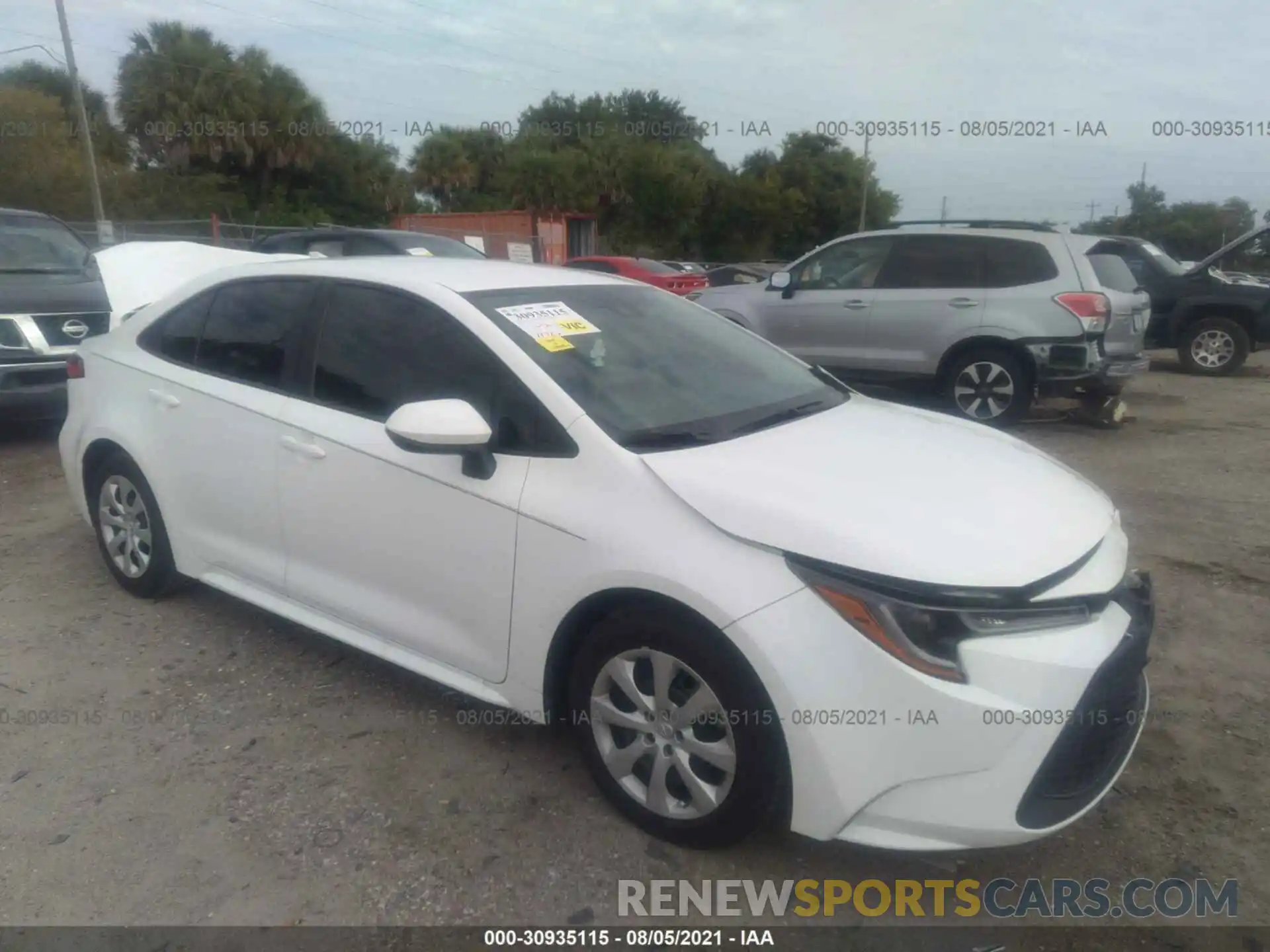 1 Photograph of a damaged car 5YFEPMAE7MP171004 TOYOTA COROLLA 2021