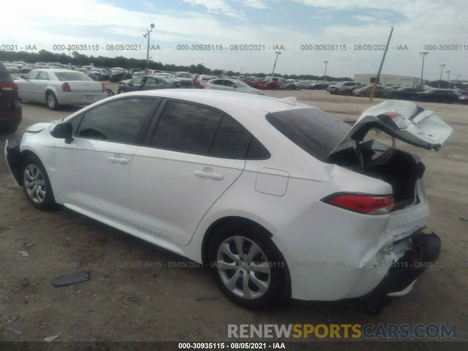 3 Photograph of a damaged car 5YFEPMAE7MP171004 TOYOTA COROLLA 2021