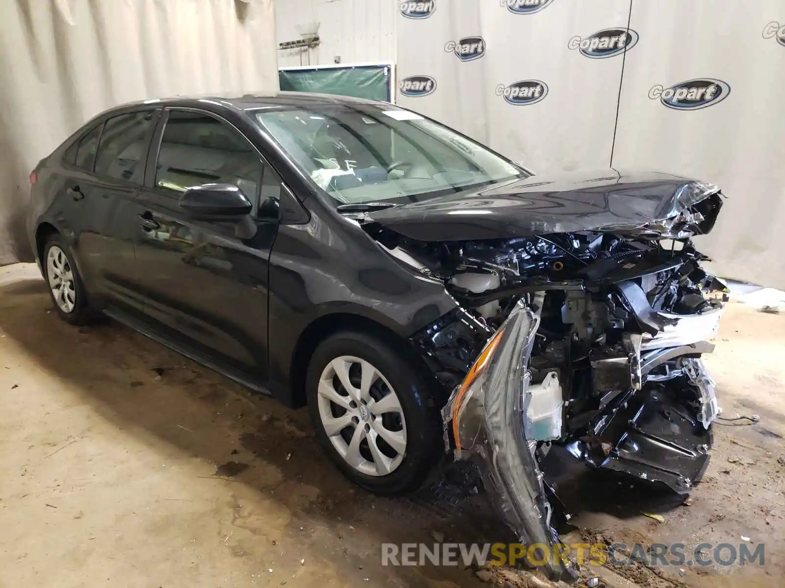 1 Photograph of a damaged car 5YFEPMAE7MP171181 TOYOTA COROLLA 2021