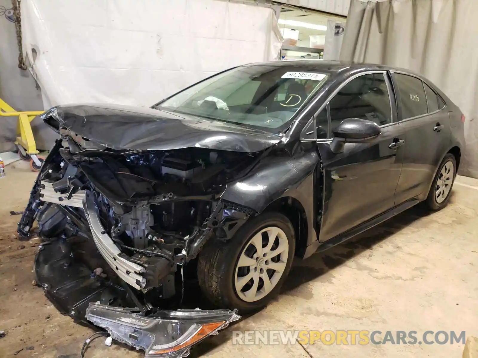 2 Photograph of a damaged car 5YFEPMAE7MP171181 TOYOTA COROLLA 2021