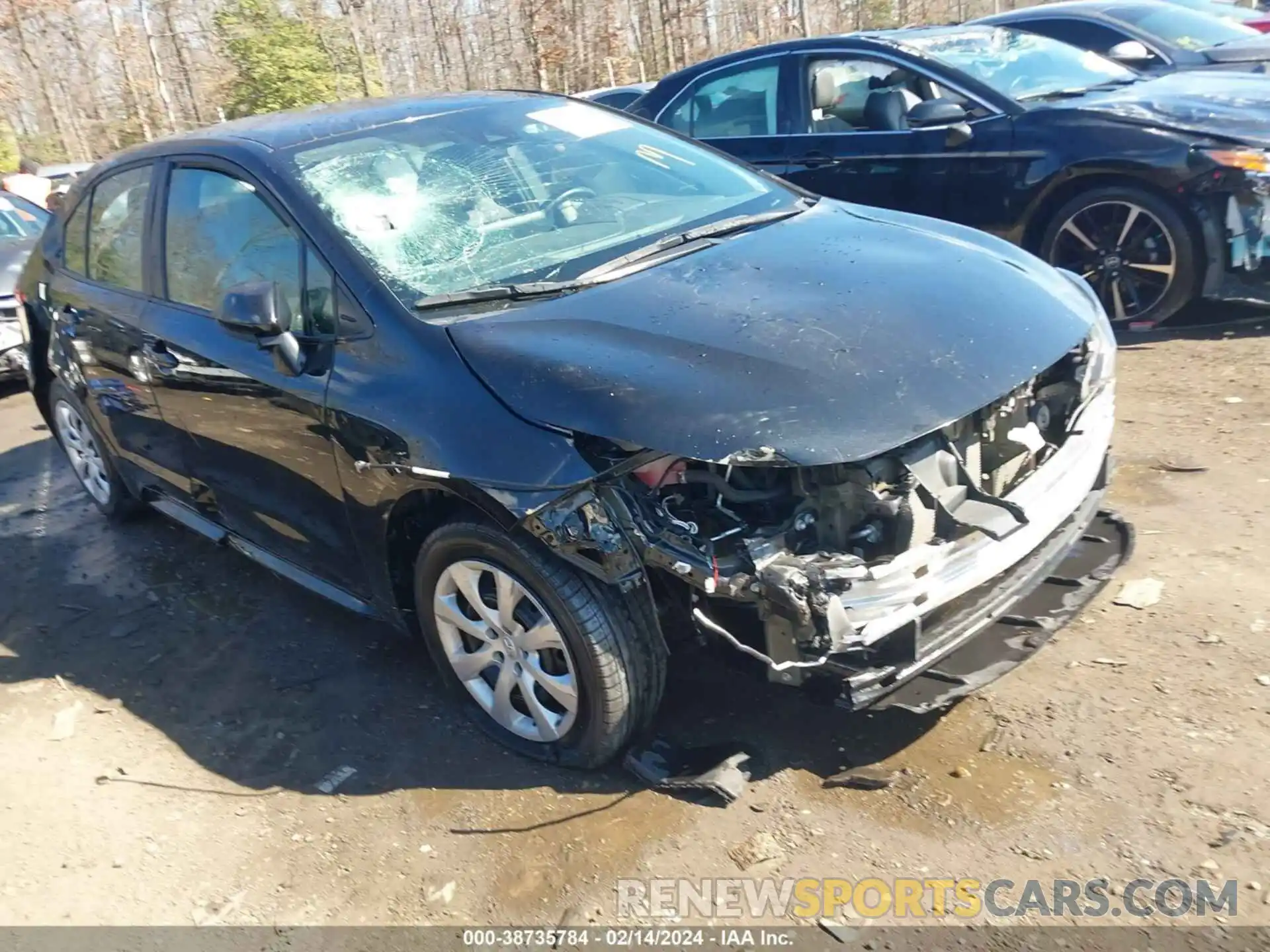 1 Photograph of a damaged car 5YFEPMAE7MP172542 TOYOTA COROLLA 2021