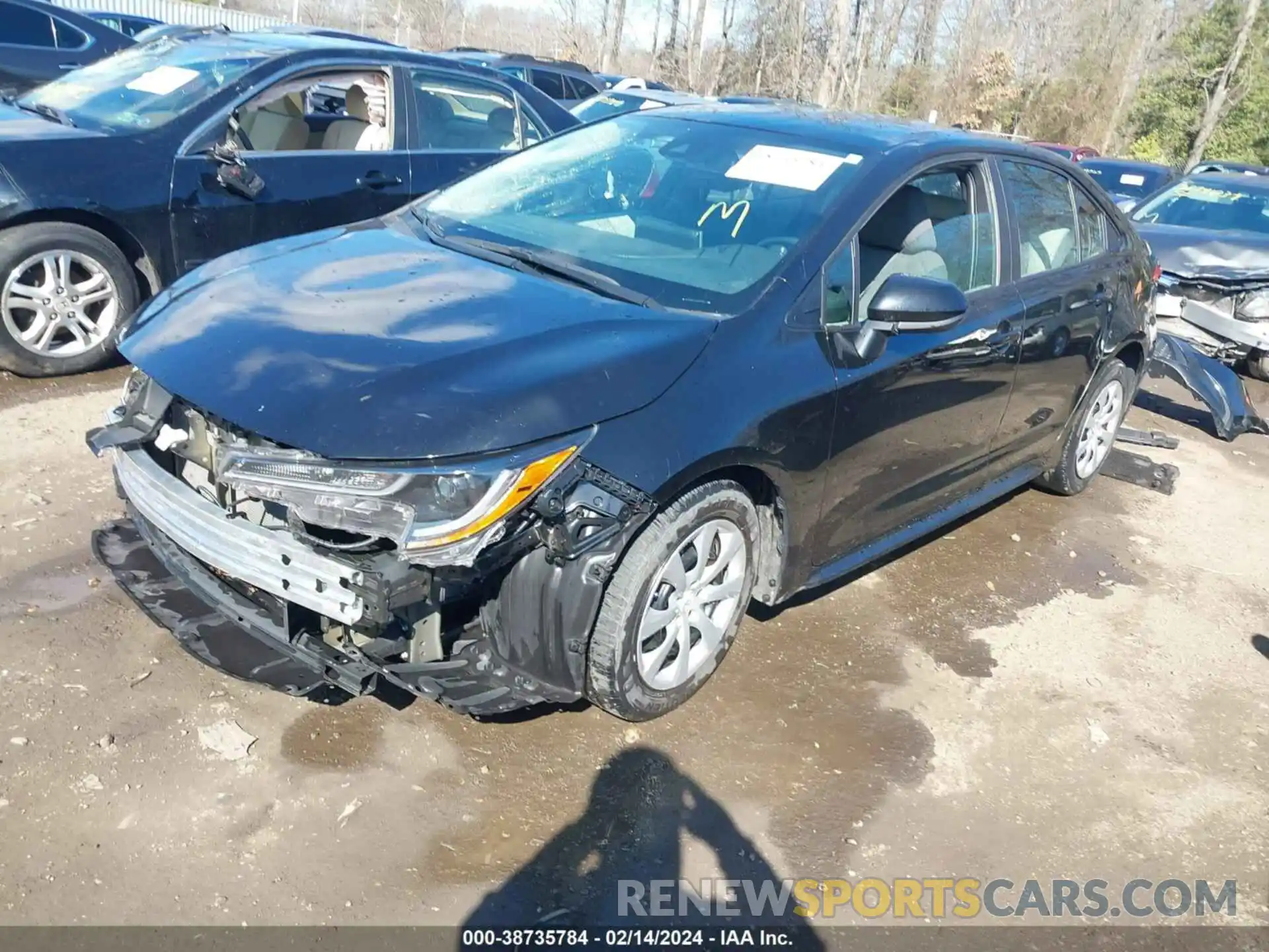 2 Photograph of a damaged car 5YFEPMAE7MP172542 TOYOTA COROLLA 2021