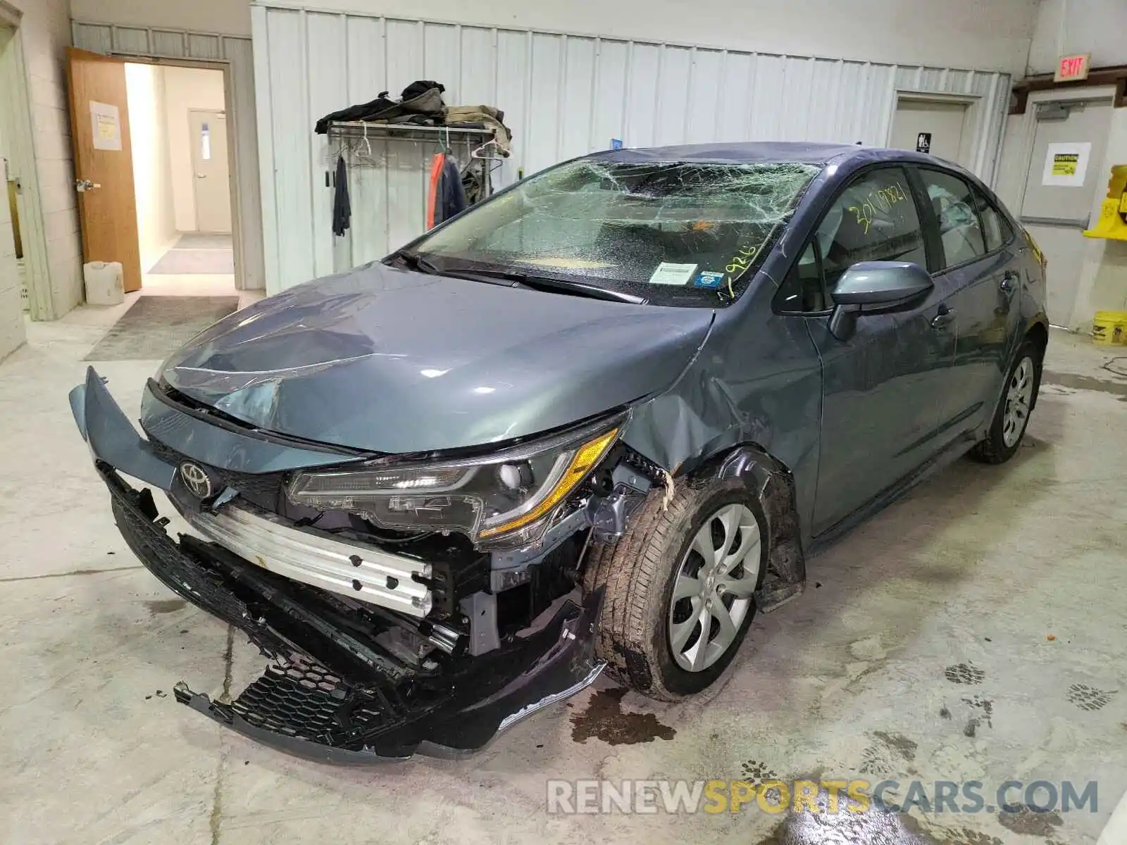 2 Photograph of a damaged car 5YFEPMAE7MP173383 TOYOTA COROLLA 2021