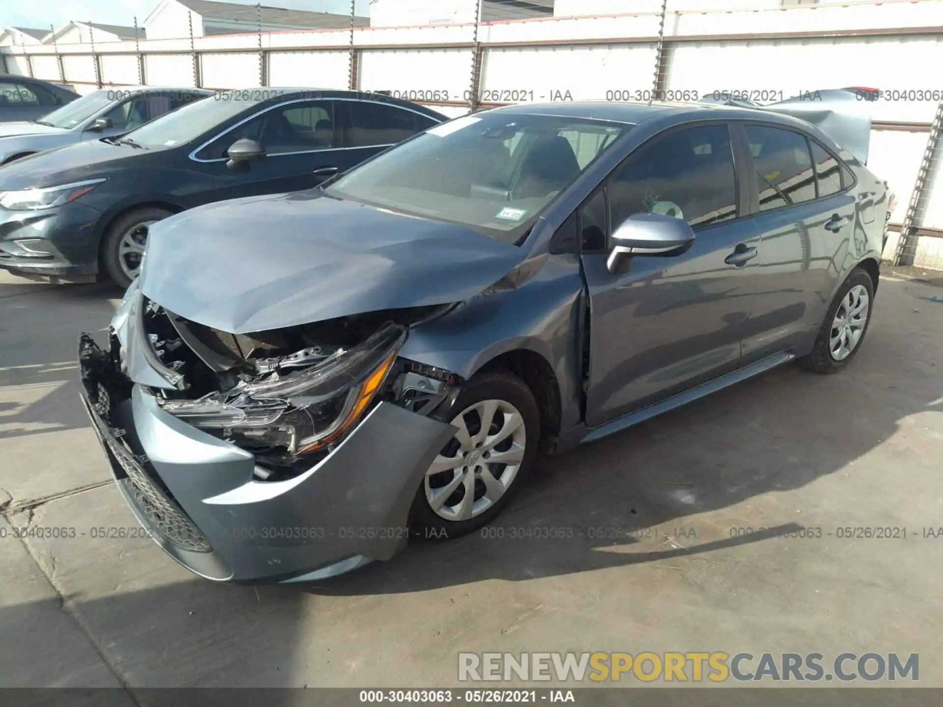 2 Photograph of a damaged car 5YFEPMAE7MP173514 TOYOTA COROLLA 2021