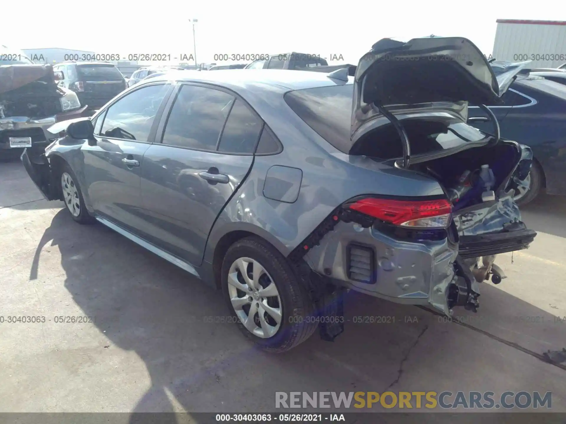 3 Photograph of a damaged car 5YFEPMAE7MP173514 TOYOTA COROLLA 2021