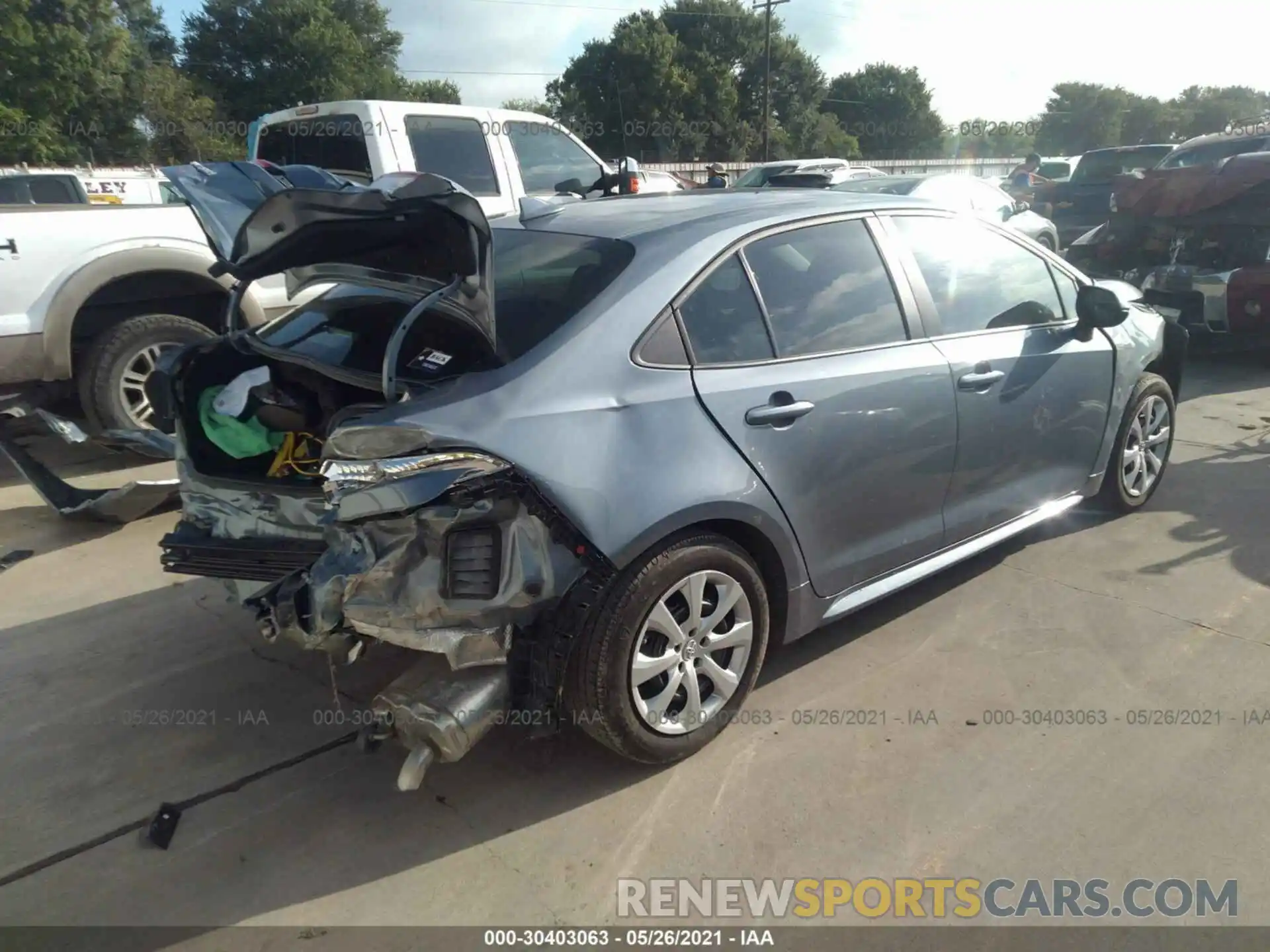 4 Photograph of a damaged car 5YFEPMAE7MP173514 TOYOTA COROLLA 2021