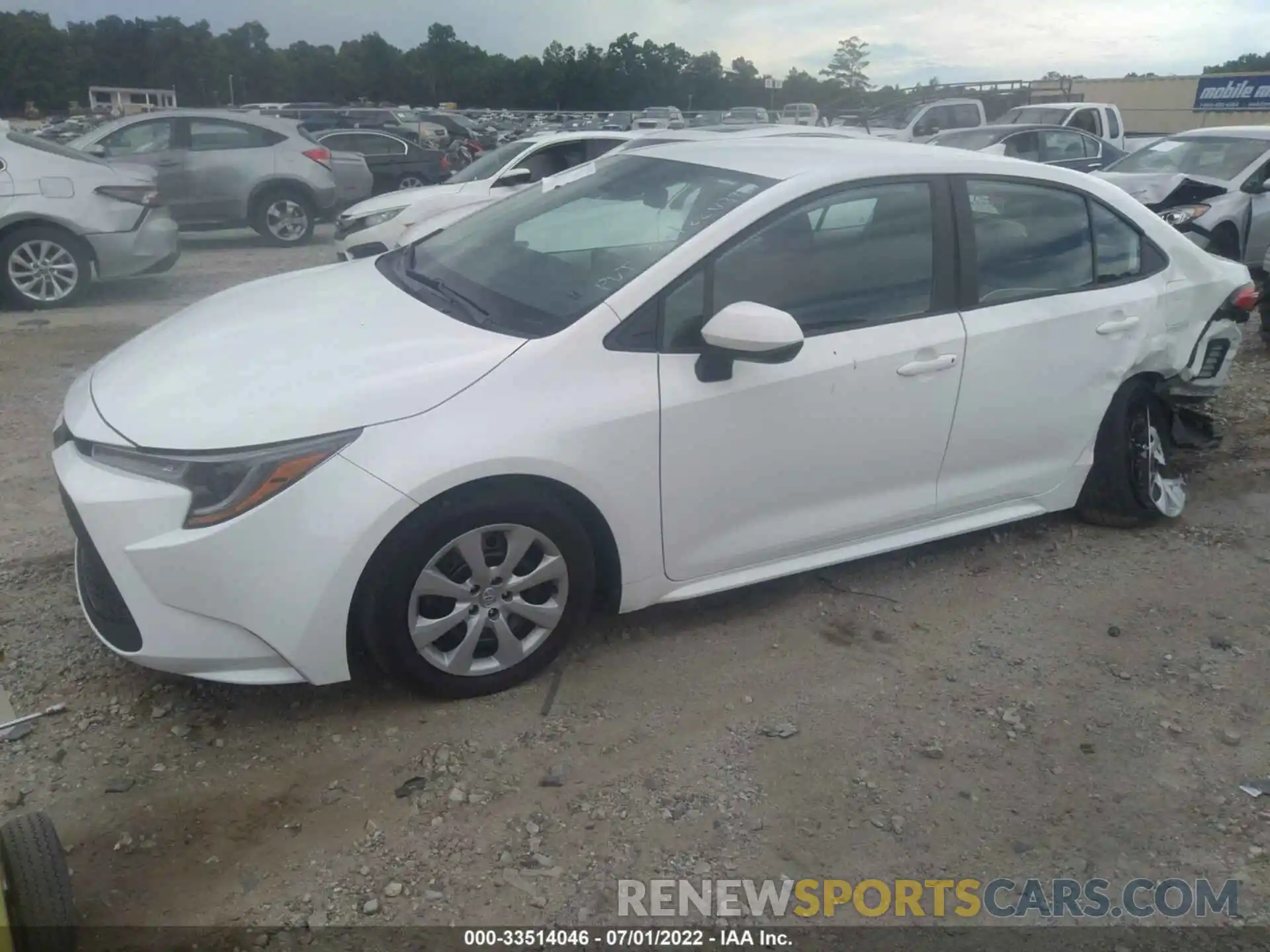 2 Photograph of a damaged car 5YFEPMAE7MP173951 TOYOTA COROLLA 2021