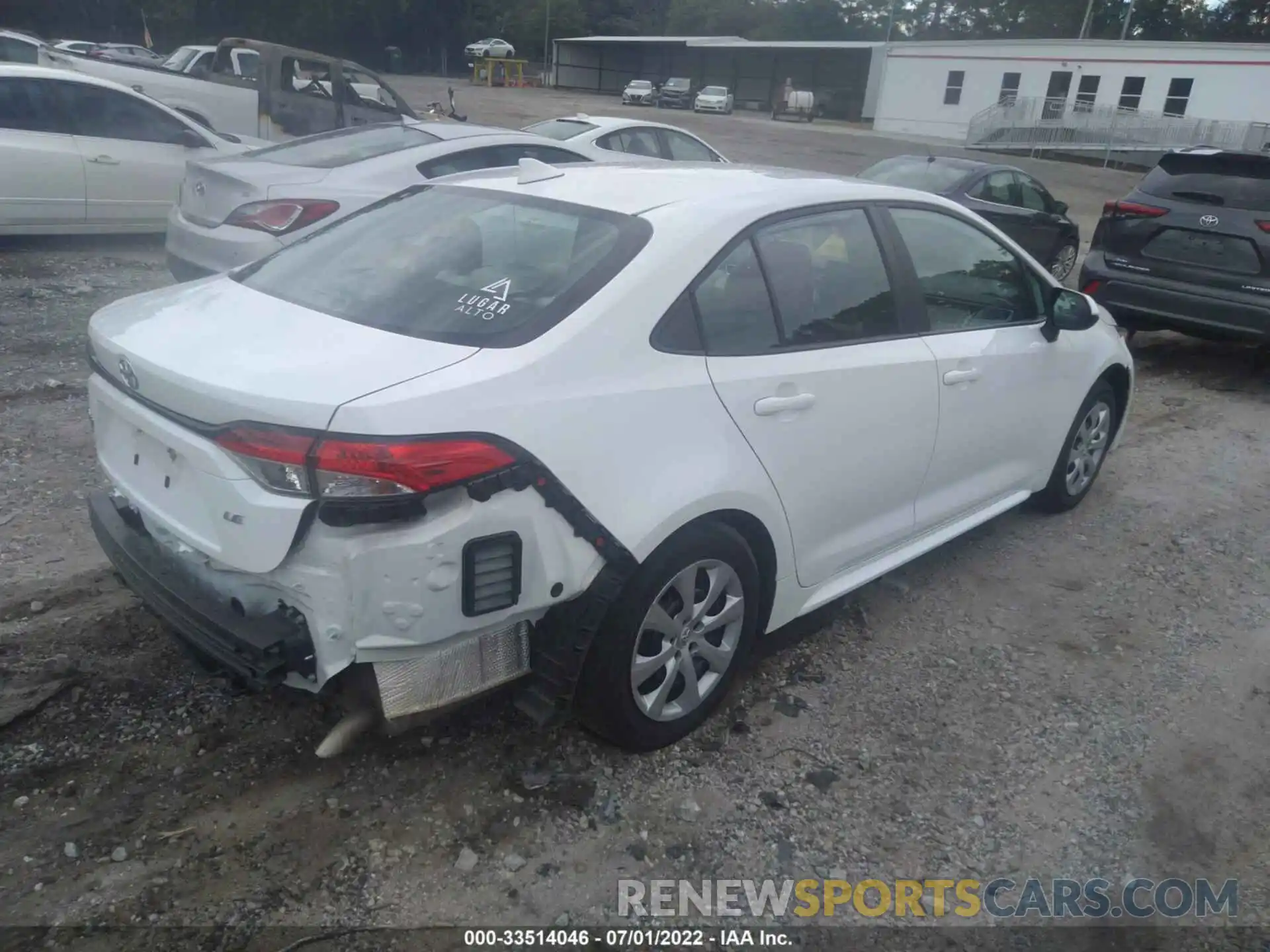 4 Photograph of a damaged car 5YFEPMAE7MP173951 TOYOTA COROLLA 2021