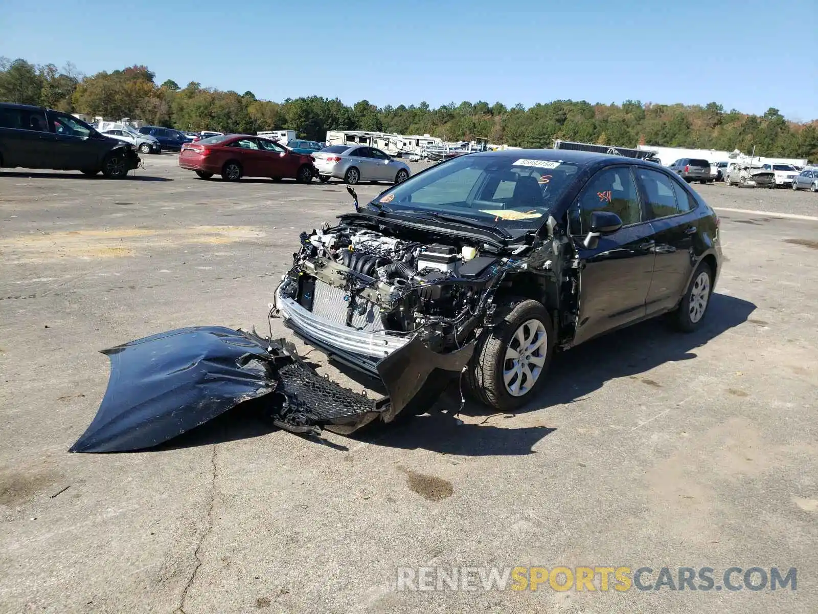 2 Photograph of a damaged car 5YFEPMAE7MP174615 TOYOTA COROLLA 2021