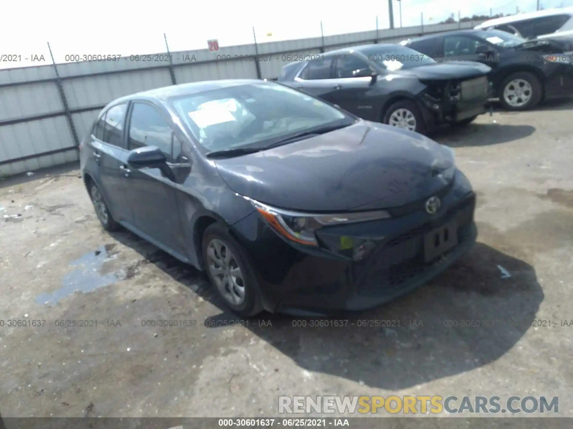 1 Photograph of a damaged car 5YFEPMAE7MP177031 TOYOTA COROLLA 2021