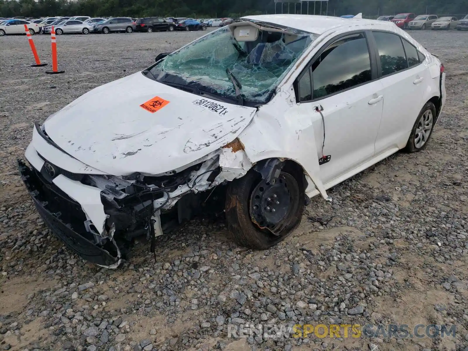 2 Photograph of a damaged car 5YFEPMAE7MP177353 TOYOTA COROLLA 2021