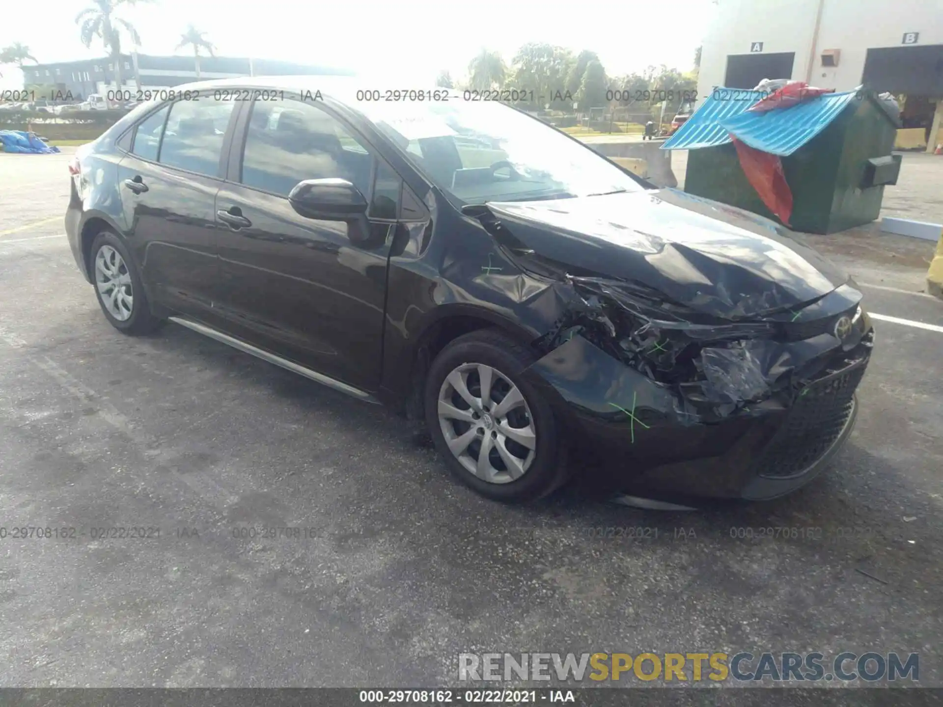 1 Photograph of a damaged car 5YFEPMAE7MP177434 TOYOTA COROLLA 2021