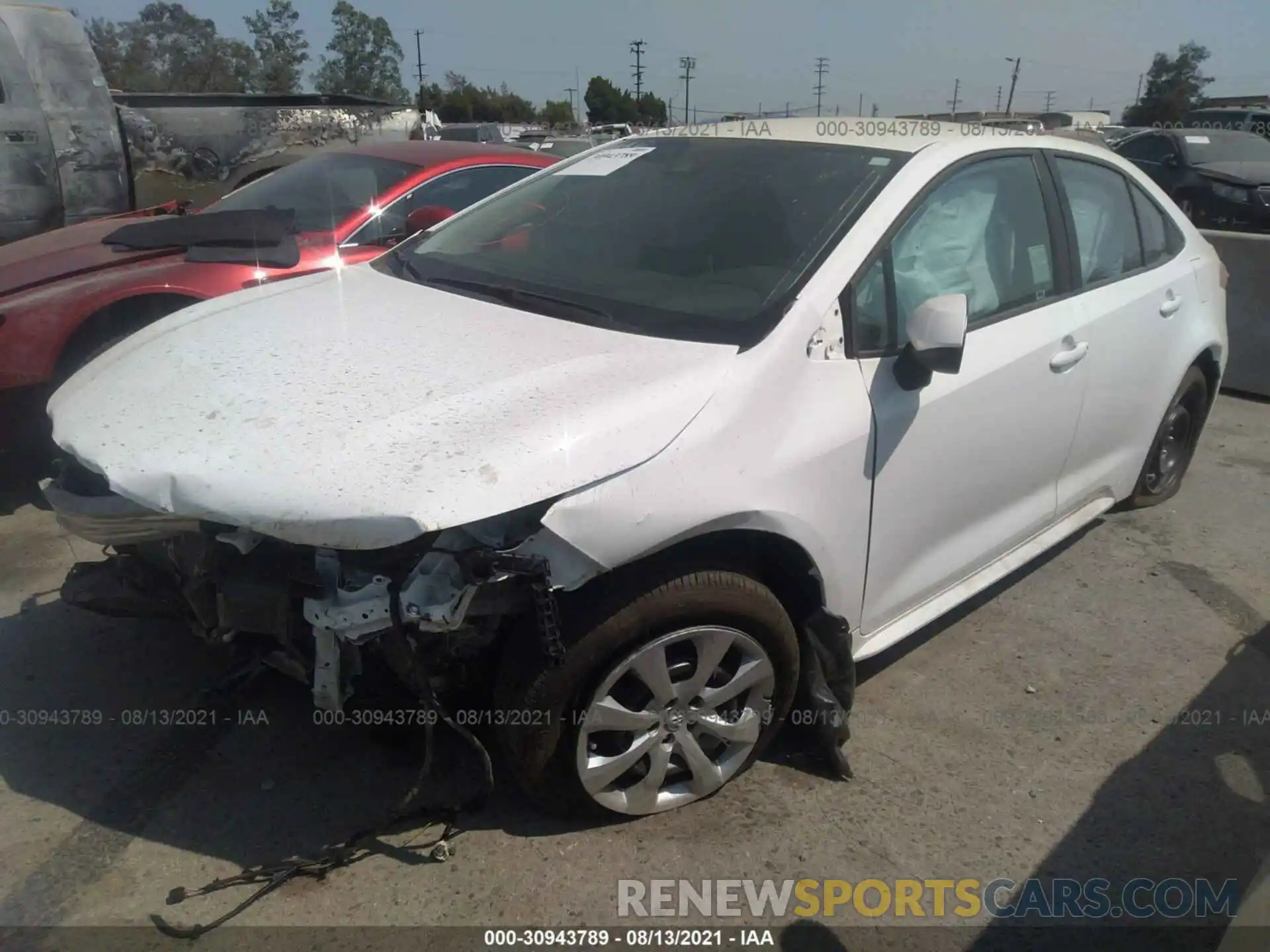 2 Photograph of a damaged car 5YFEPMAE7MP177577 TOYOTA COROLLA 2021