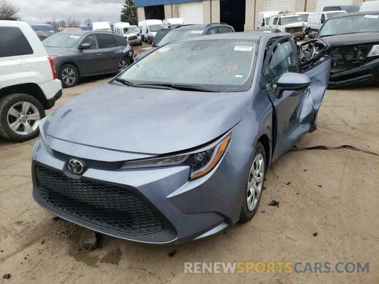 2 Photograph of a damaged car 5YFEPMAE7MP178339 TOYOTA COROLLA 2021