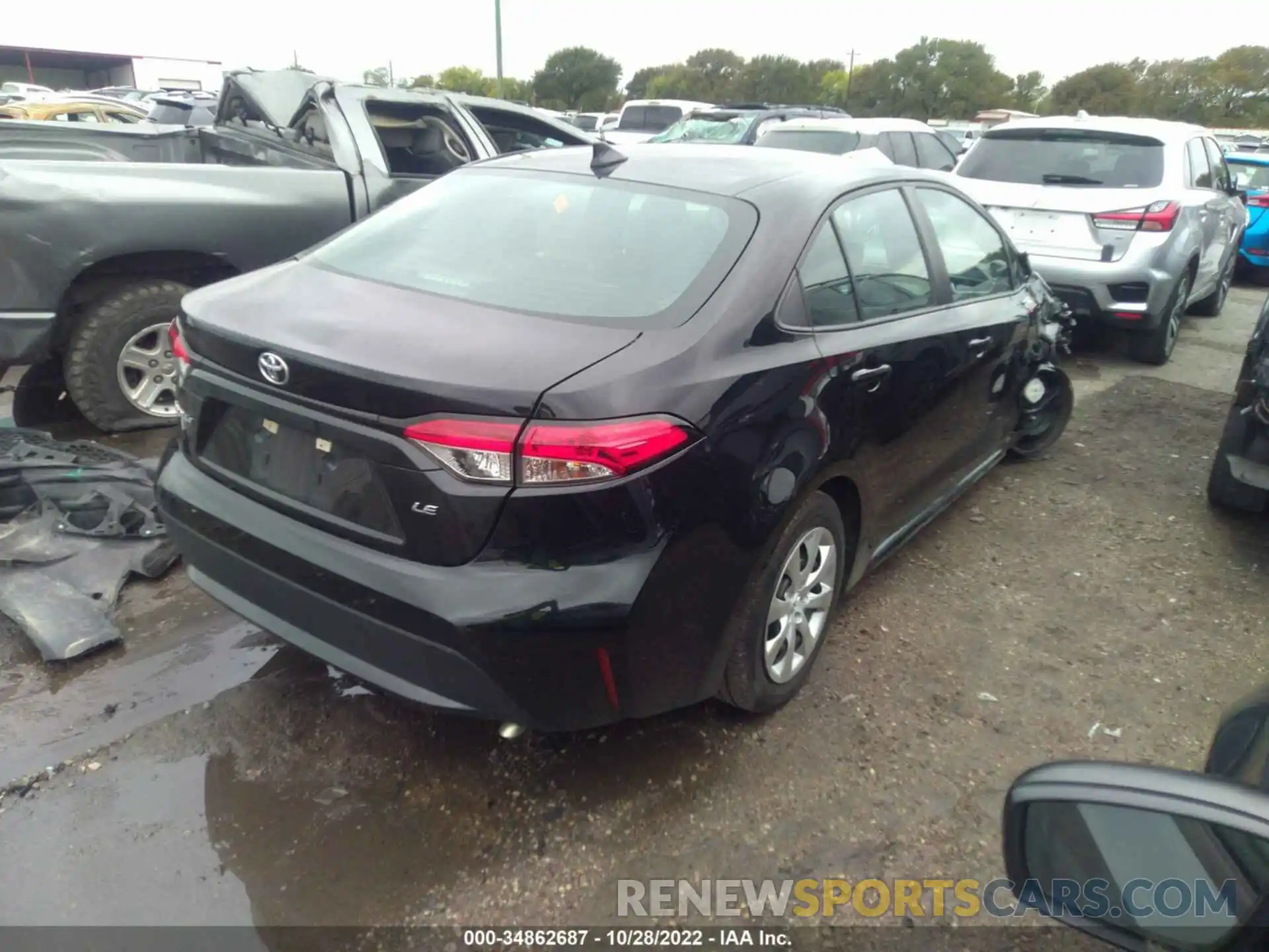 4 Photograph of a damaged car 5YFEPMAE7MP179233 TOYOTA COROLLA 2021