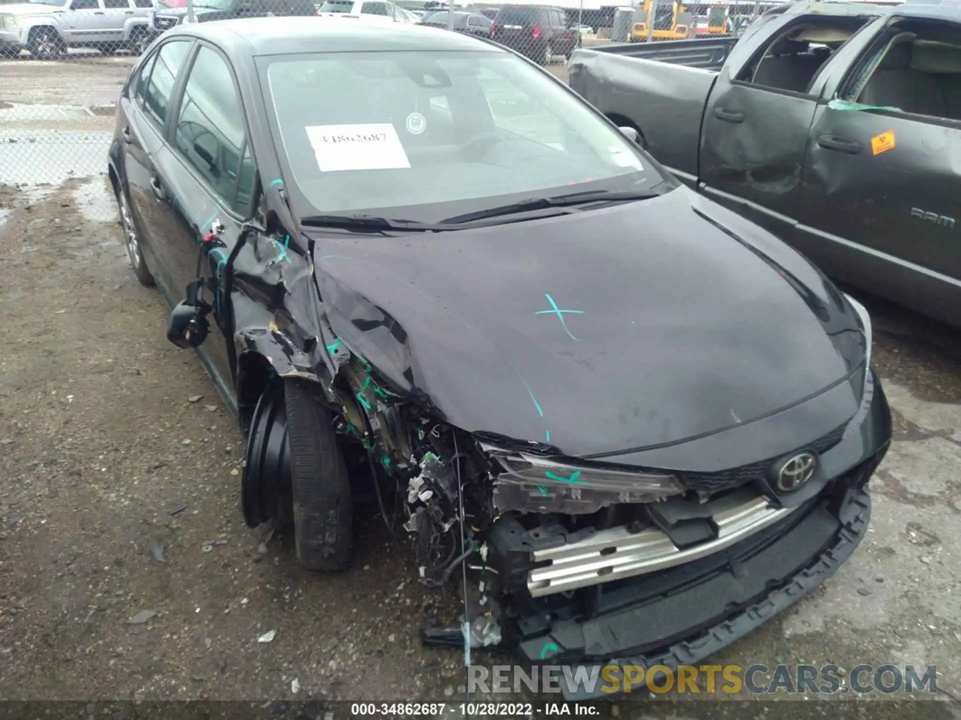 6 Photograph of a damaged car 5YFEPMAE7MP179233 TOYOTA COROLLA 2021