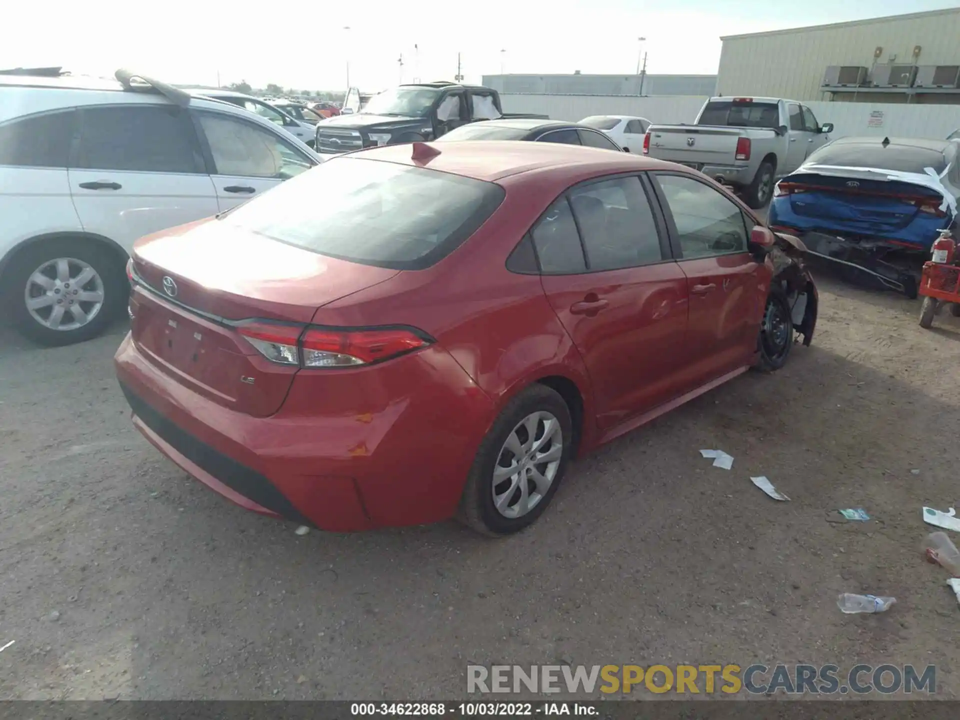 4 Photograph of a damaged car 5YFEPMAE7MP179250 TOYOTA COROLLA 2021