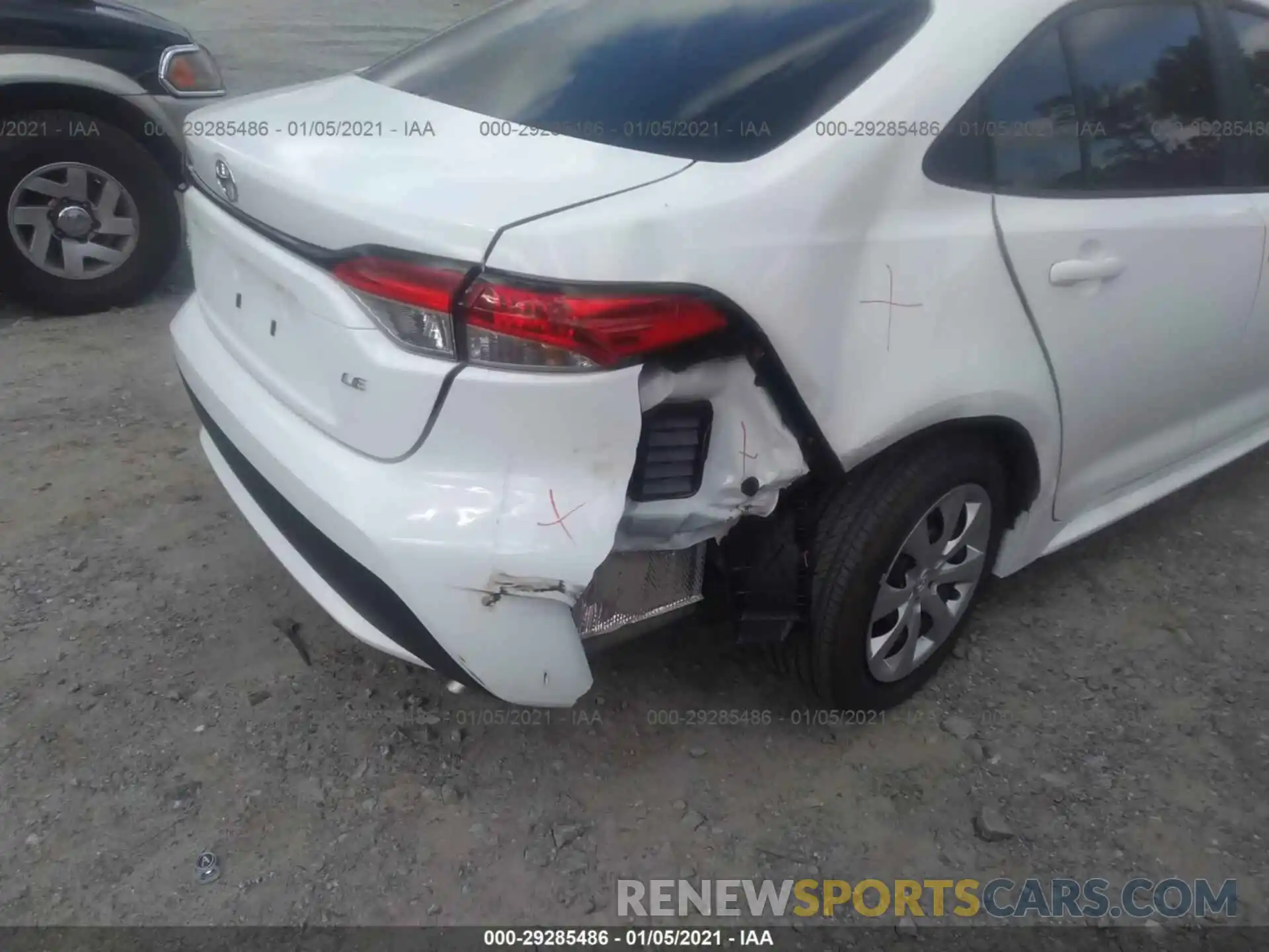 6 Photograph of a damaged car 5YFEPMAE7MP180205 TOYOTA COROLLA 2021