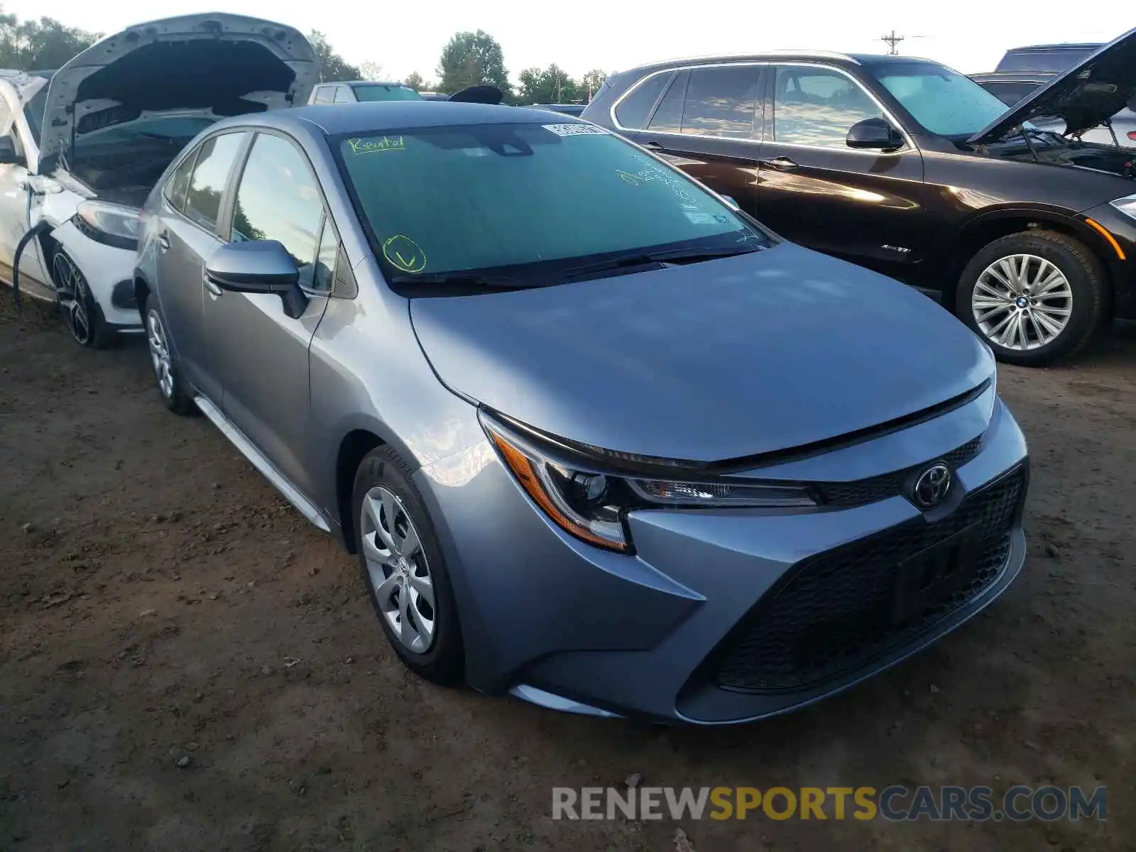 1 Photograph of a damaged car 5YFEPMAE7MP180978 TOYOTA COROLLA 2021