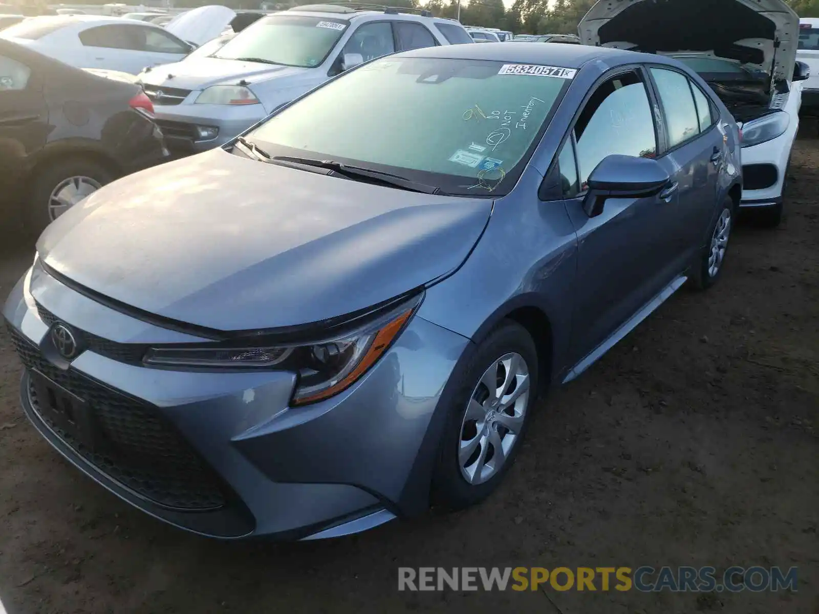 2 Photograph of a damaged car 5YFEPMAE7MP180978 TOYOTA COROLLA 2021