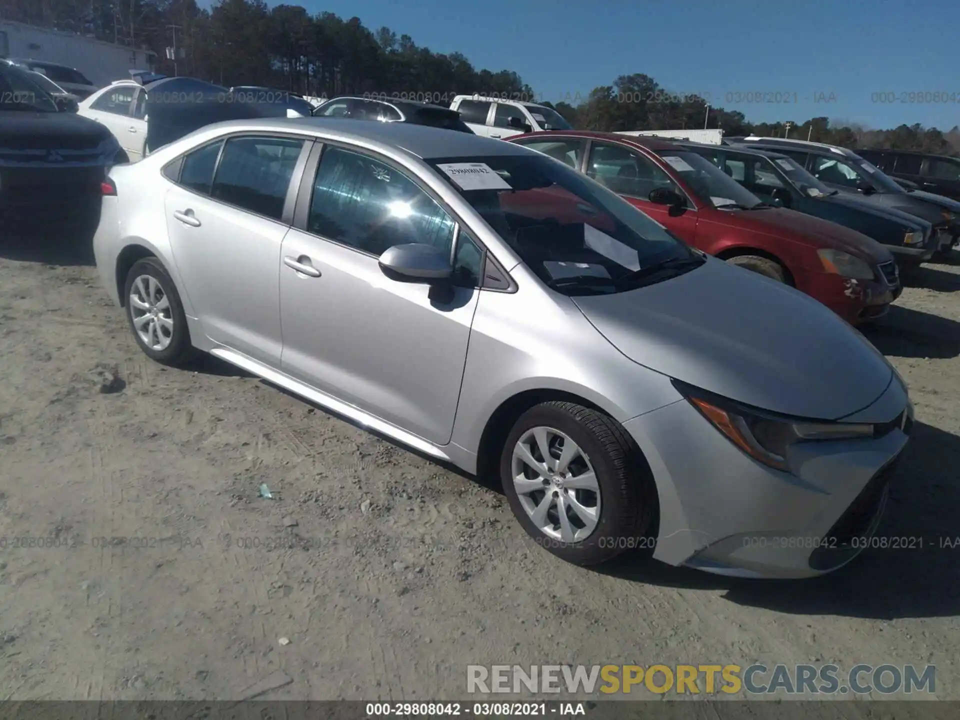 1 Photograph of a damaged car 5YFEPMAE7MP181175 TOYOTA COROLLA 2021