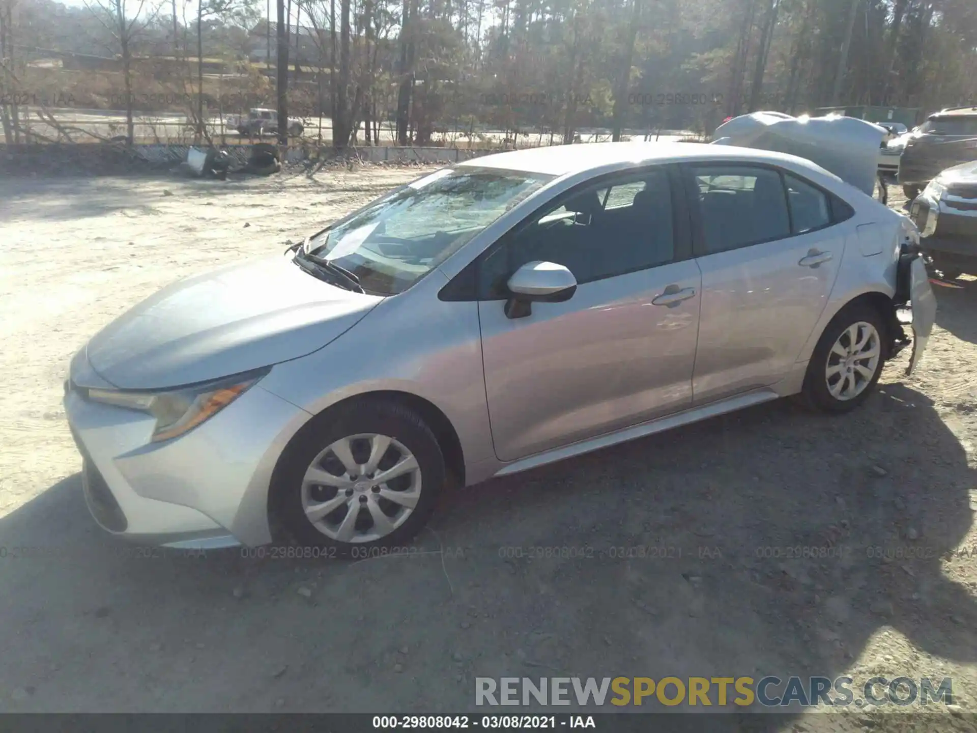 2 Photograph of a damaged car 5YFEPMAE7MP181175 TOYOTA COROLLA 2021