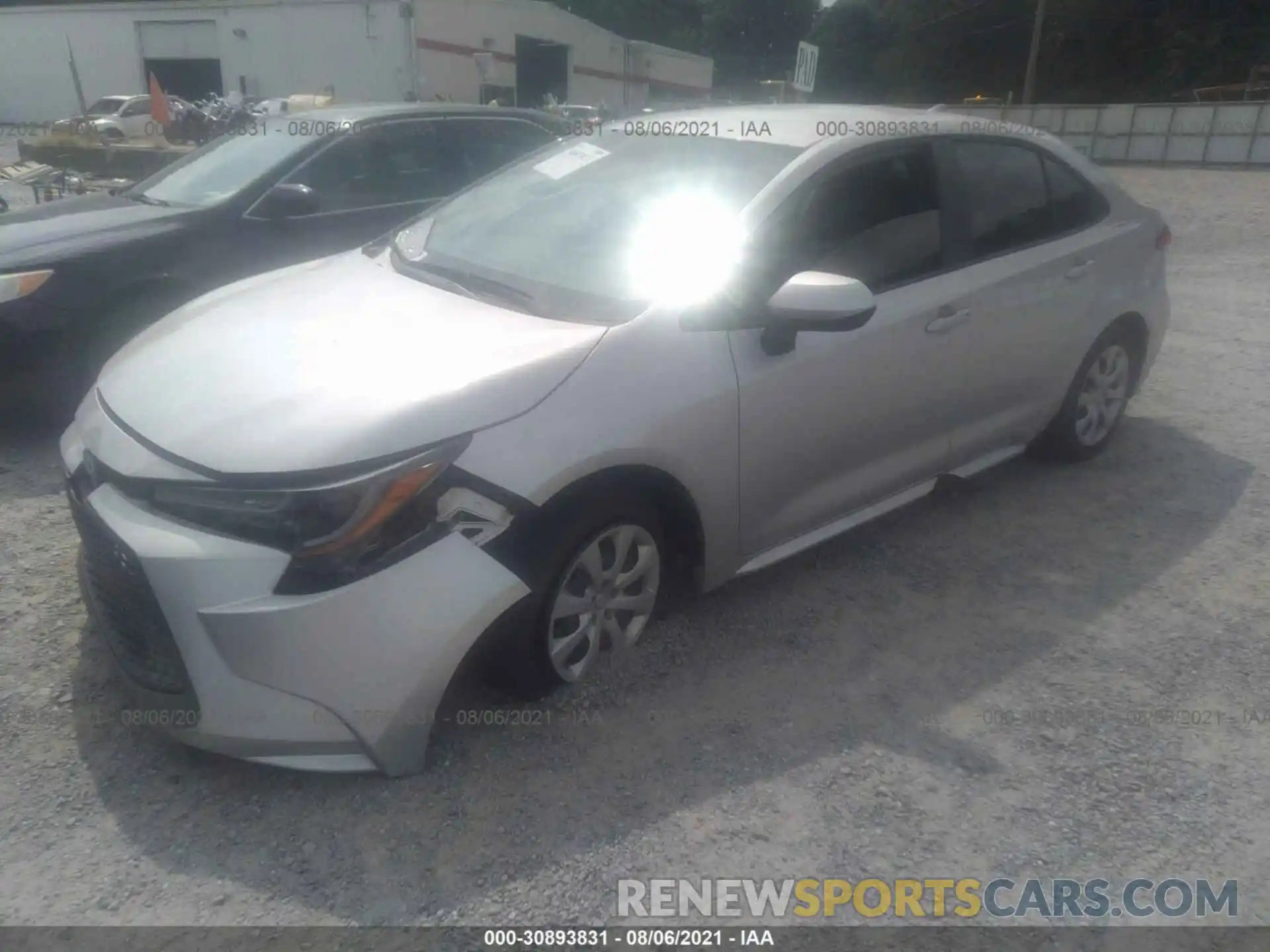 2 Photograph of a damaged car 5YFEPMAE7MP182410 TOYOTA COROLLA 2021