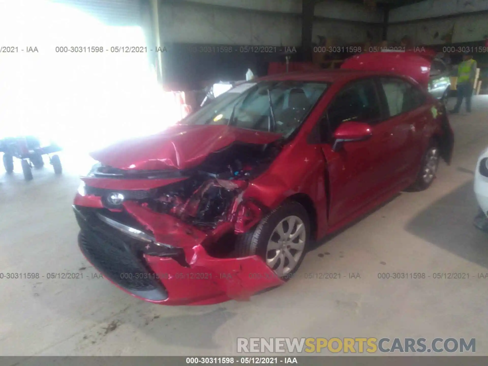 6 Photograph of a damaged car 5YFEPMAE7MP182827 TOYOTA COROLLA 2021