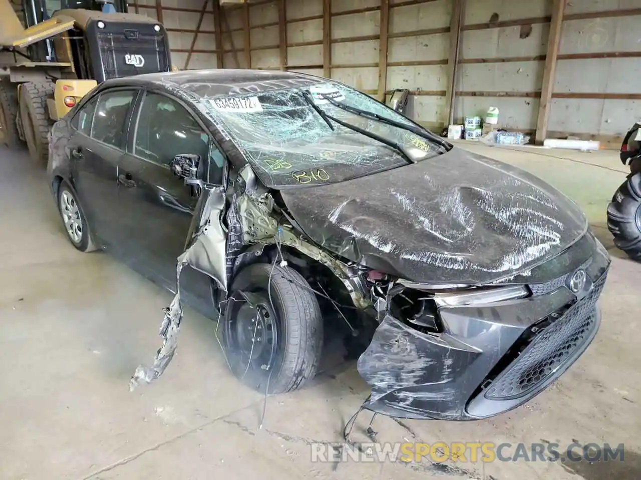 1 Photograph of a damaged car 5YFEPMAE7MP182990 TOYOTA COROLLA 2021