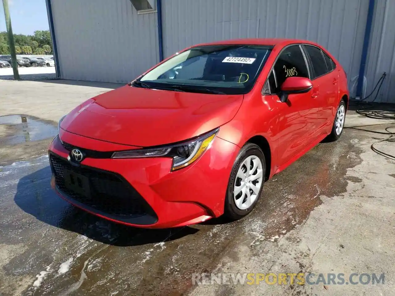 2 Photograph of a damaged car 5YFEPMAE7MP183086 TOYOTA COROLLA 2021