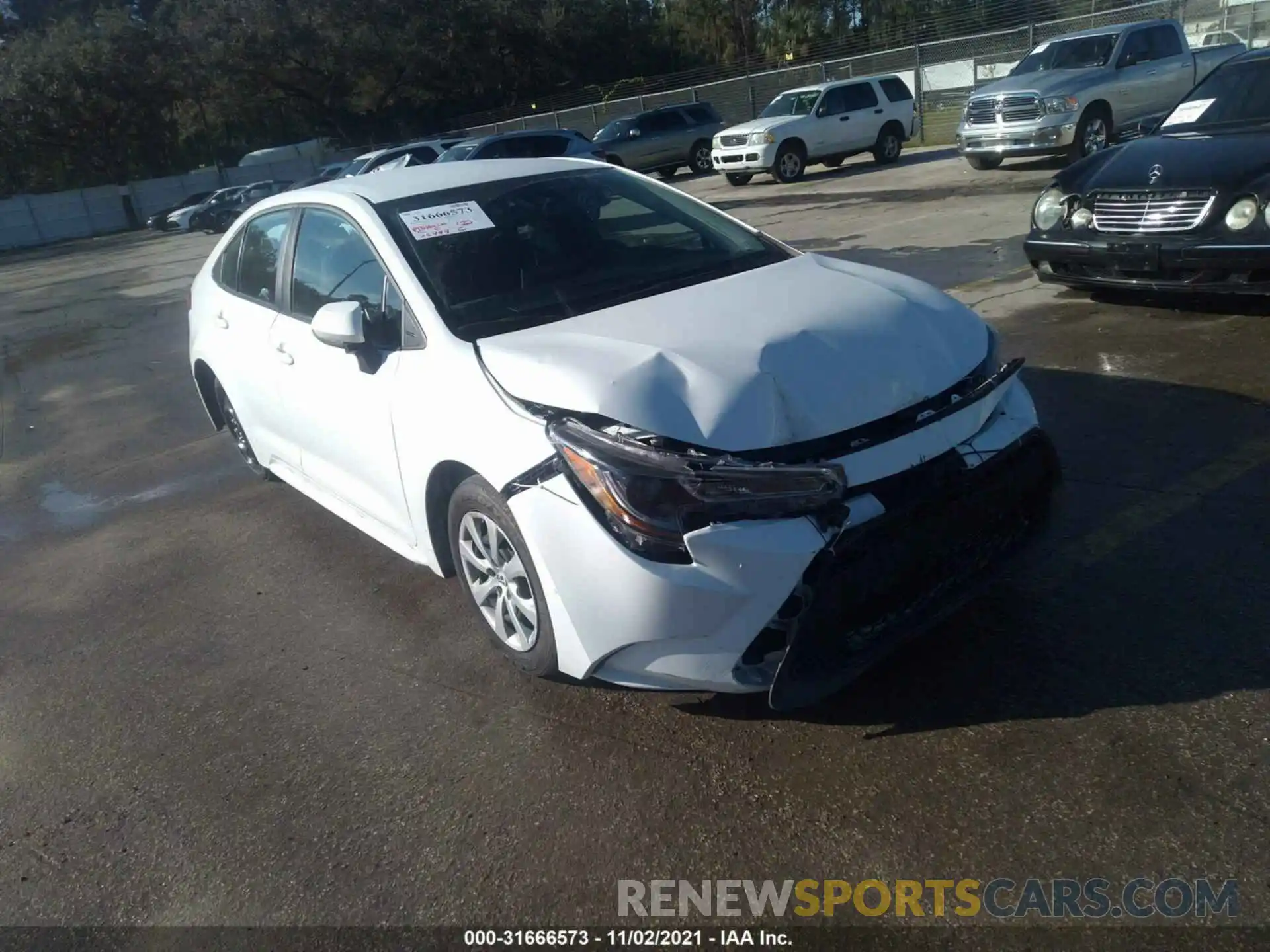 1 Photograph of a damaged car 5YFEPMAE7MP183783 TOYOTA COROLLA 2021