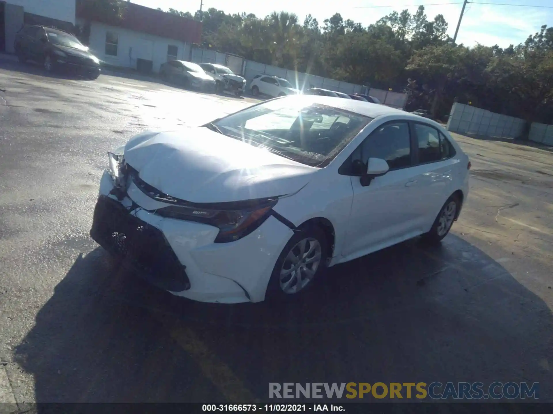 2 Photograph of a damaged car 5YFEPMAE7MP183783 TOYOTA COROLLA 2021