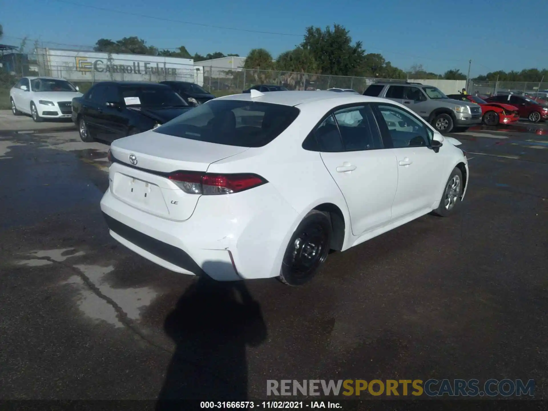 4 Photograph of a damaged car 5YFEPMAE7MP183783 TOYOTA COROLLA 2021