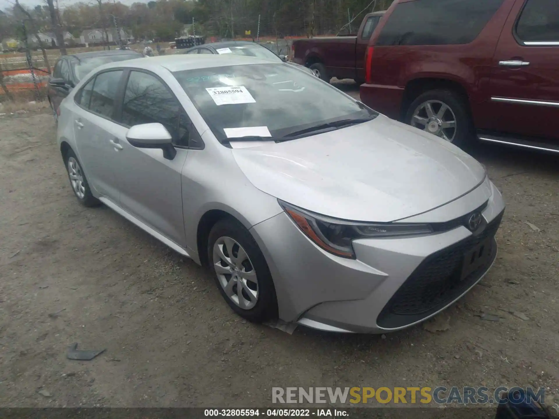 1 Photograph of a damaged car 5YFEPMAE7MP184383 TOYOTA COROLLA 2021