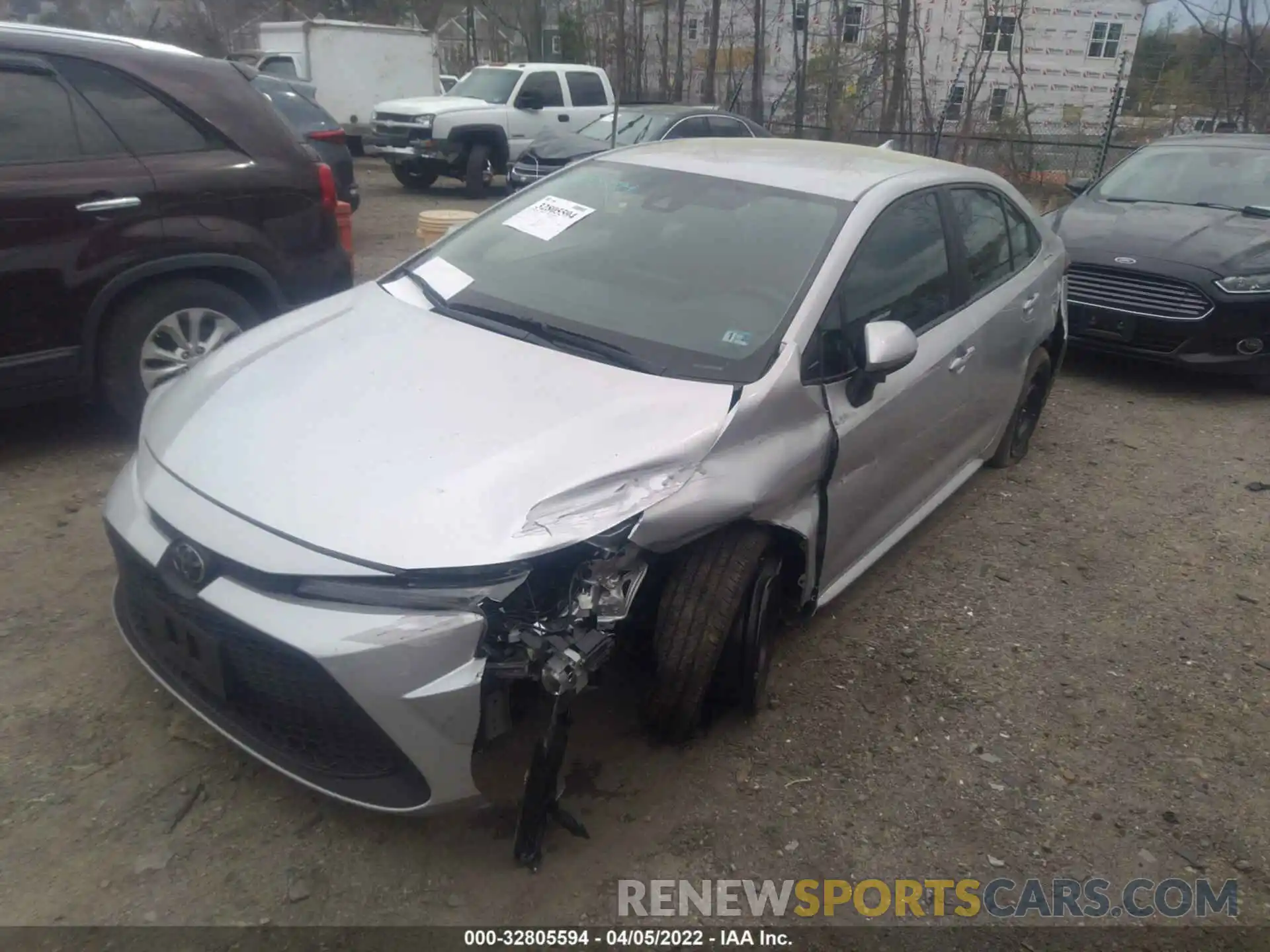 2 Photograph of a damaged car 5YFEPMAE7MP184383 TOYOTA COROLLA 2021