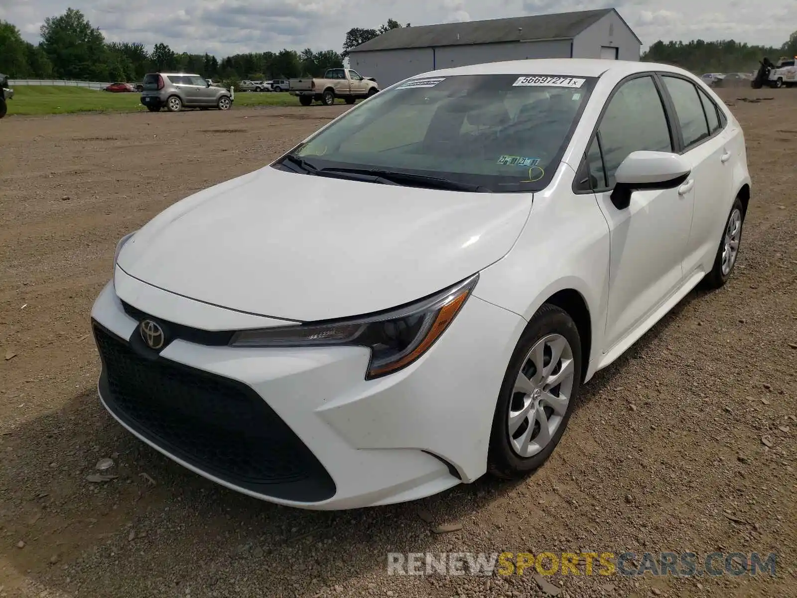 2 Photograph of a damaged car 5YFEPMAE7MP184917 TOYOTA COROLLA 2021