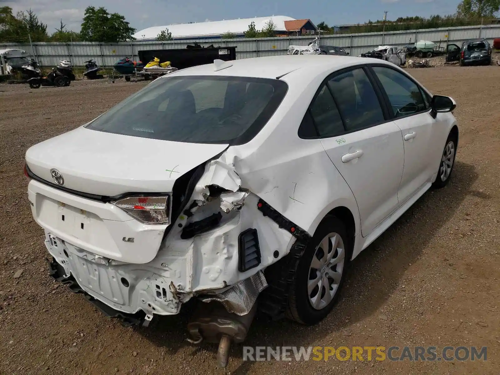 4 Photograph of a damaged car 5YFEPMAE7MP184917 TOYOTA COROLLA 2021