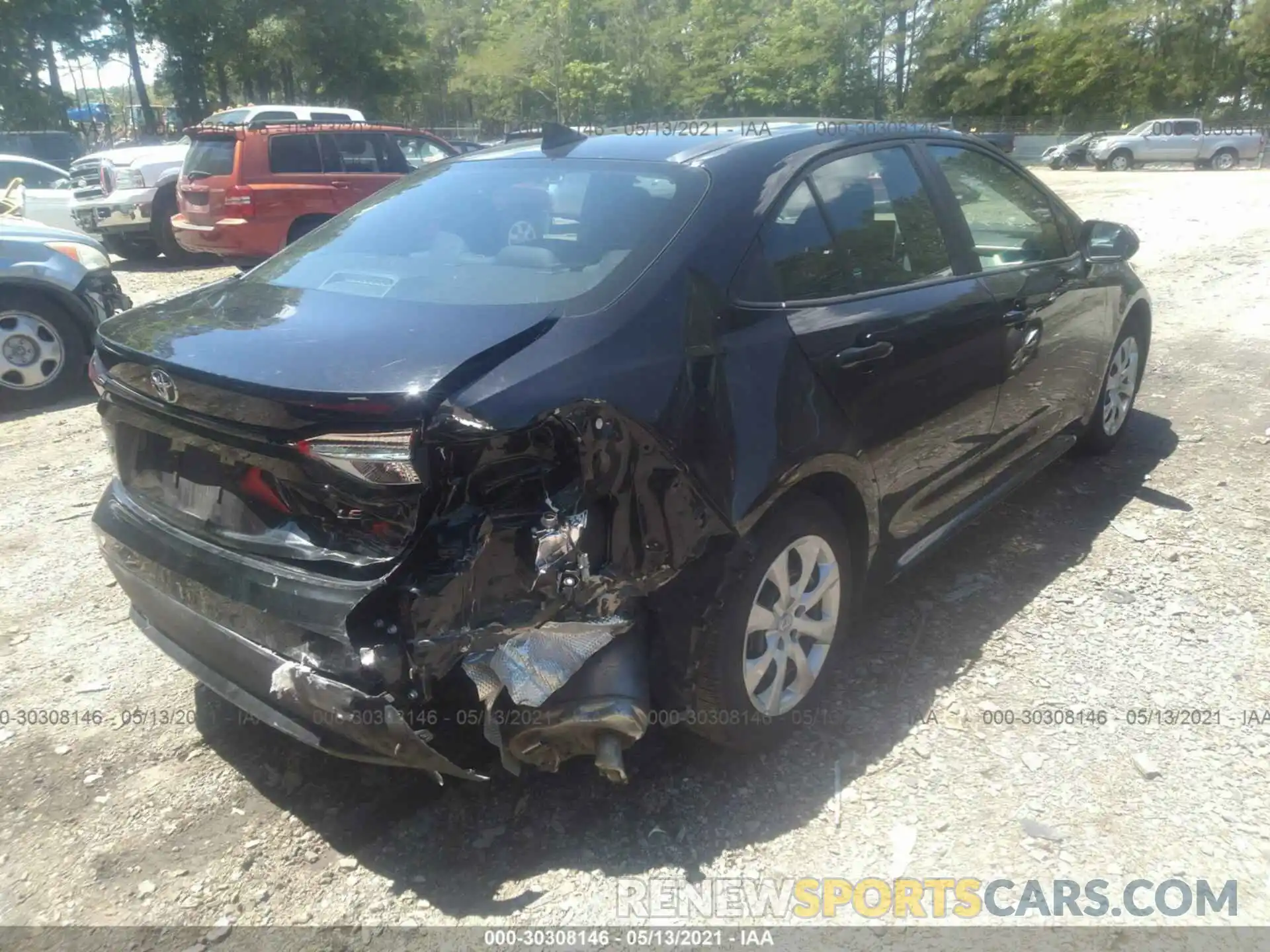 4 Photograph of a damaged car 5YFEPMAE7MP185355 TOYOTA COROLLA 2021