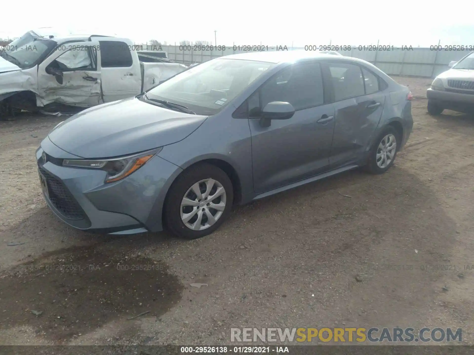 2 Photograph of a damaged car 5YFEPMAE7MP185582 TOYOTA COROLLA 2021